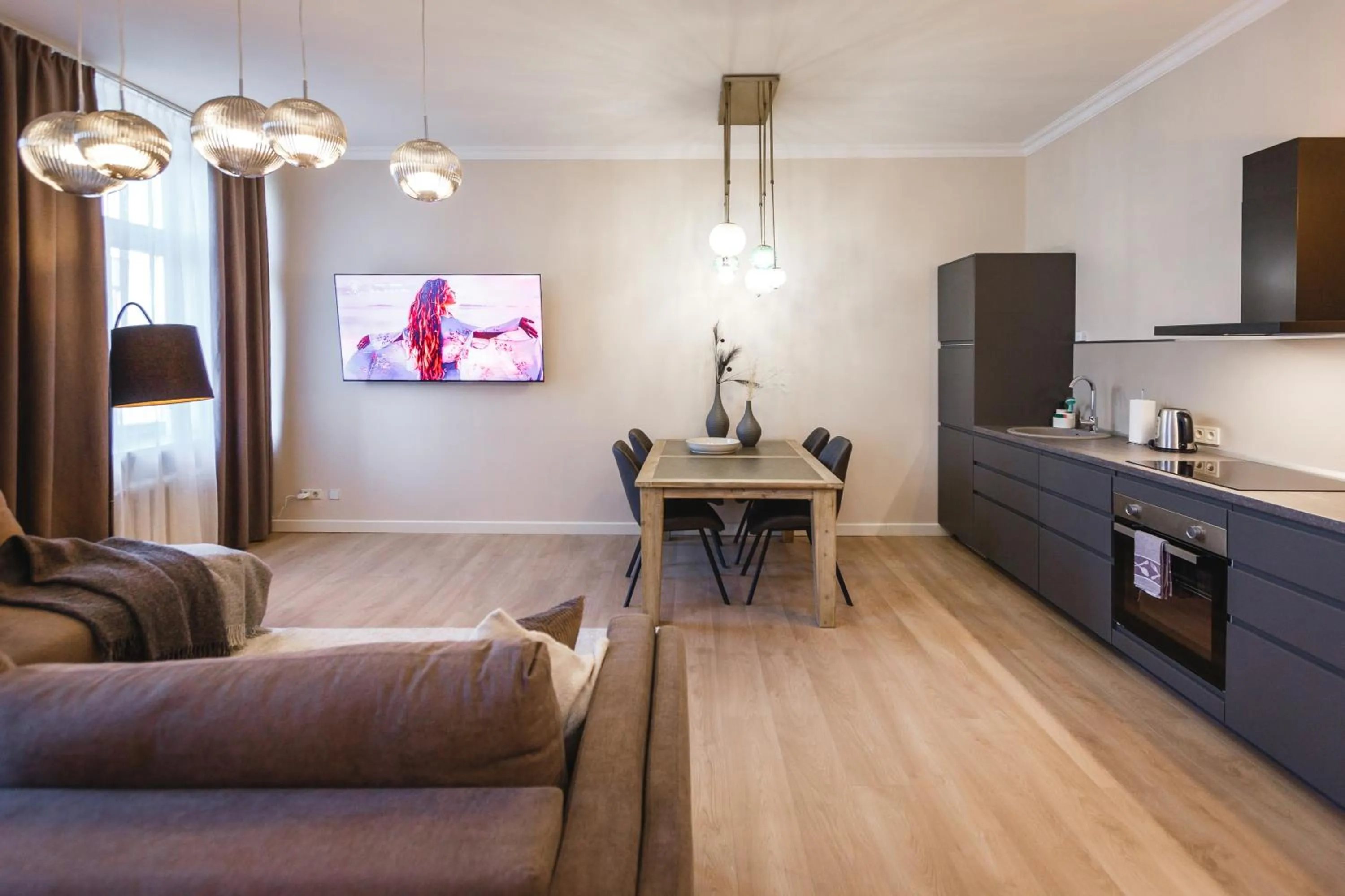 Living room in Bearsleys Downtown Apartments