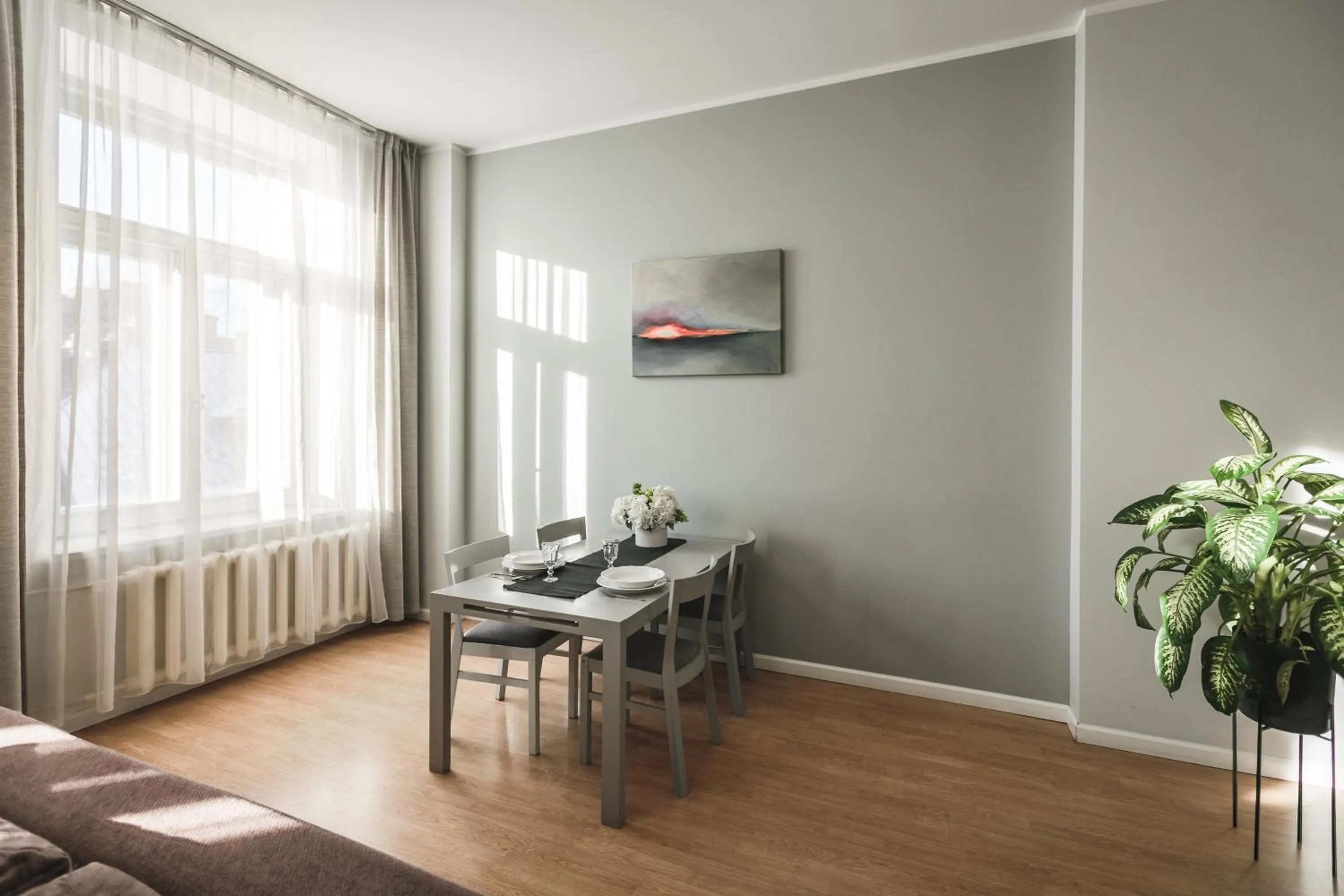 Living room in Bearsleys Downtown Apartments