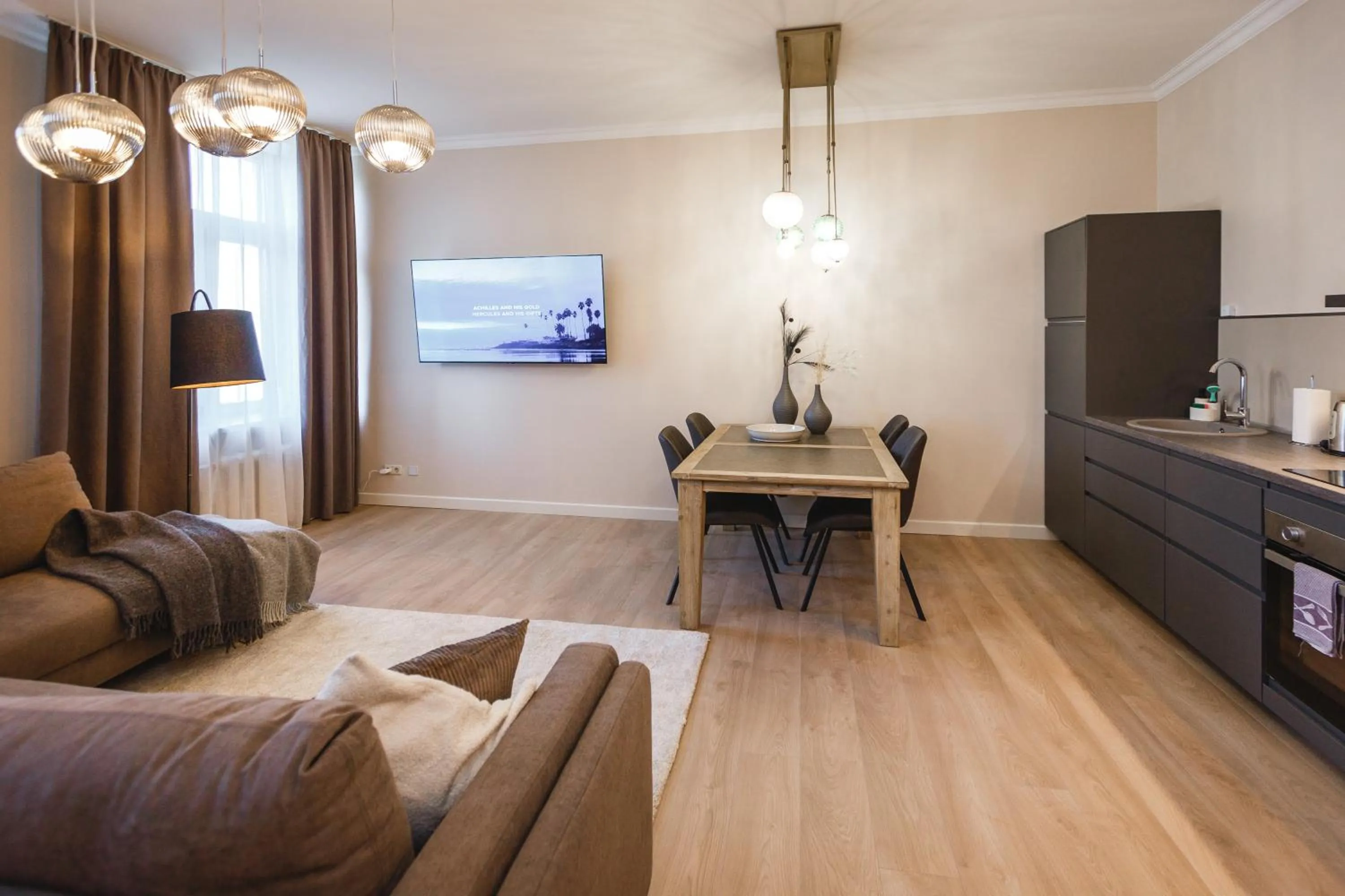 Living room in Bearsleys Downtown Apartments