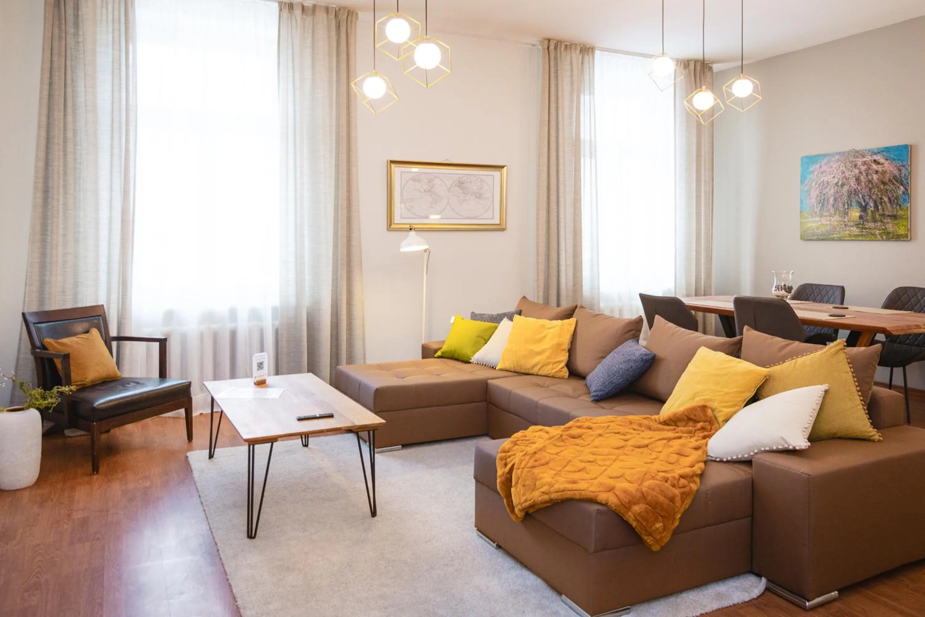 Living room in Bearsleys Downtown Apartments