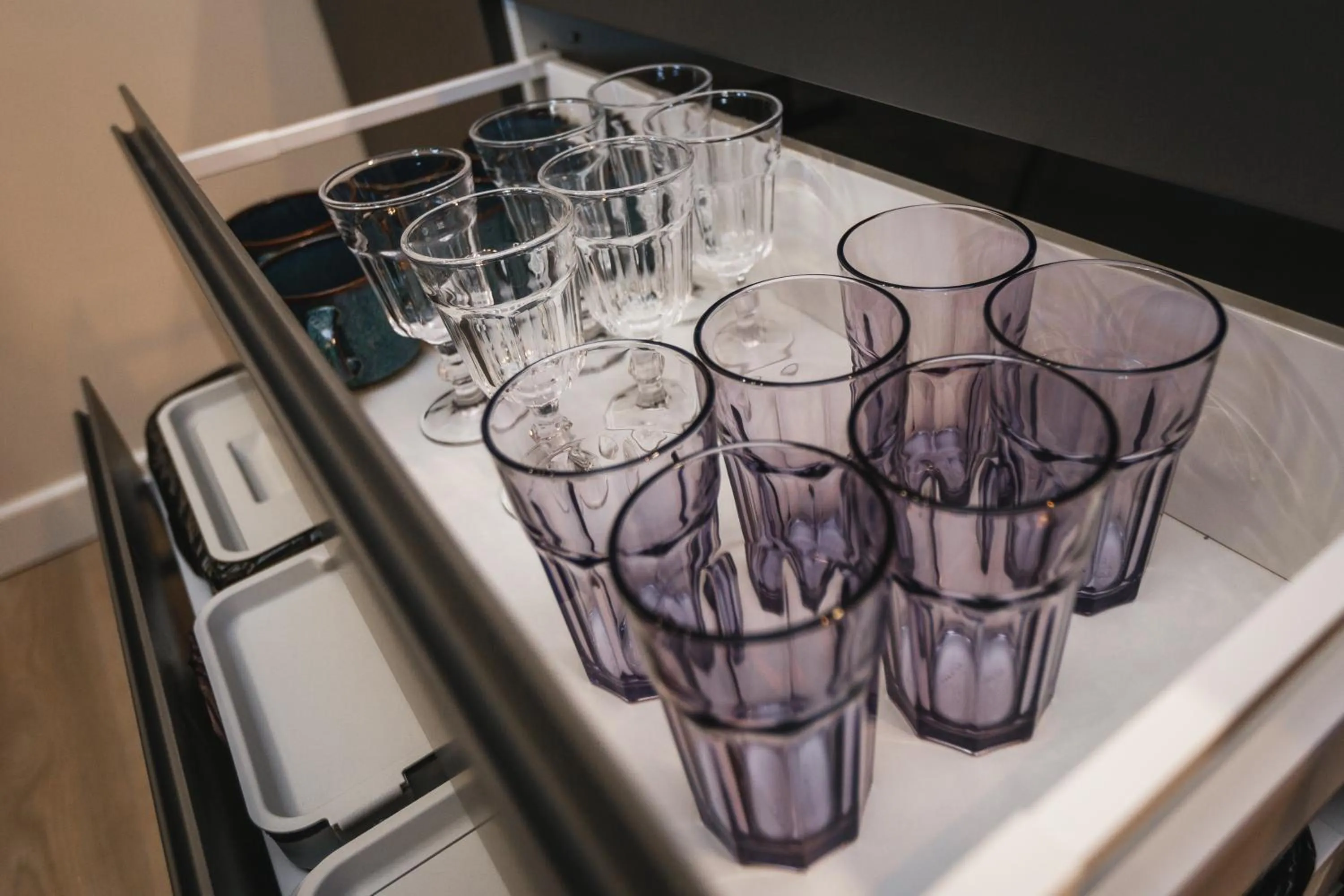 kitchen in Bearsleys Downtown Apartments