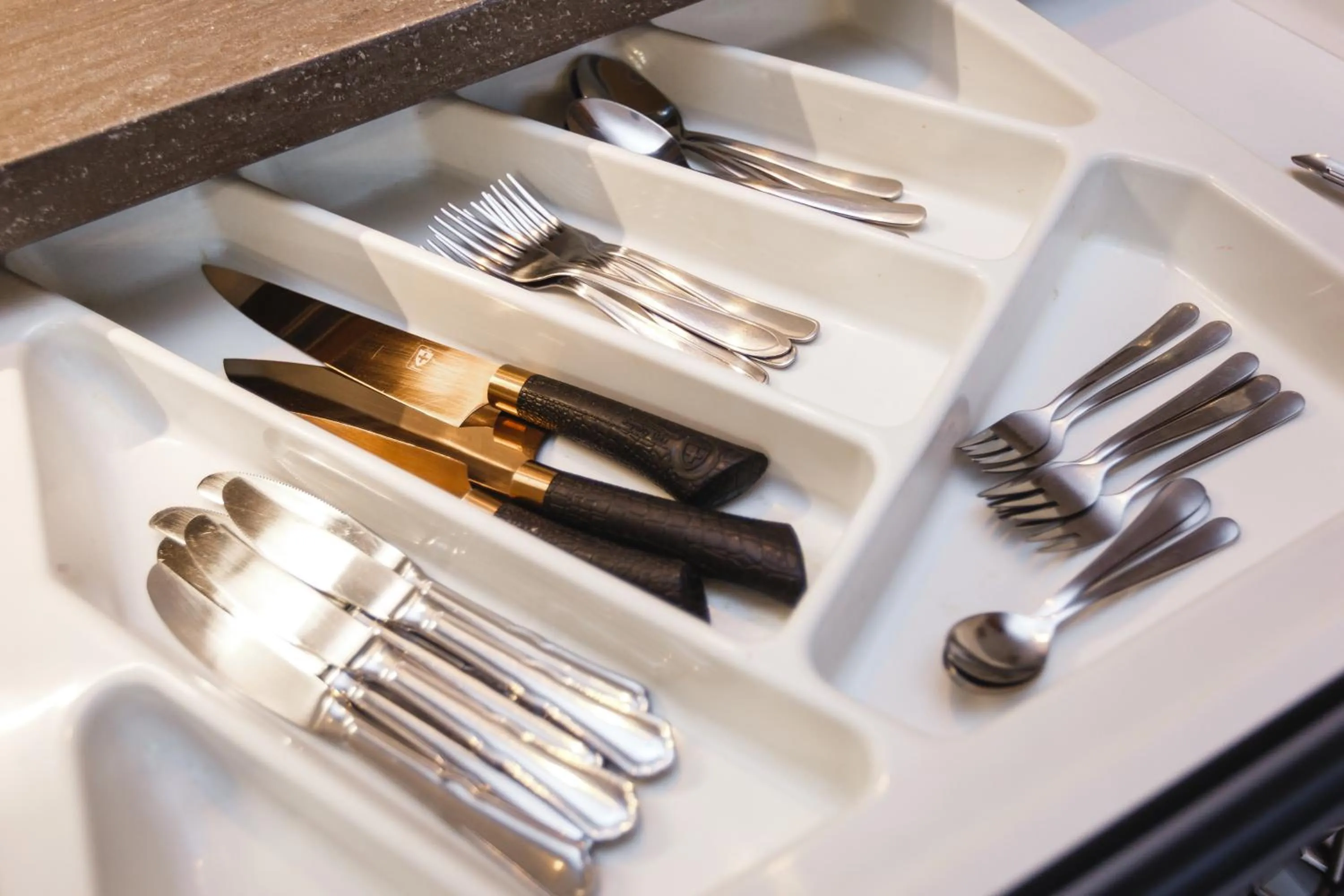 kitchen in Bearsleys Downtown Apartments