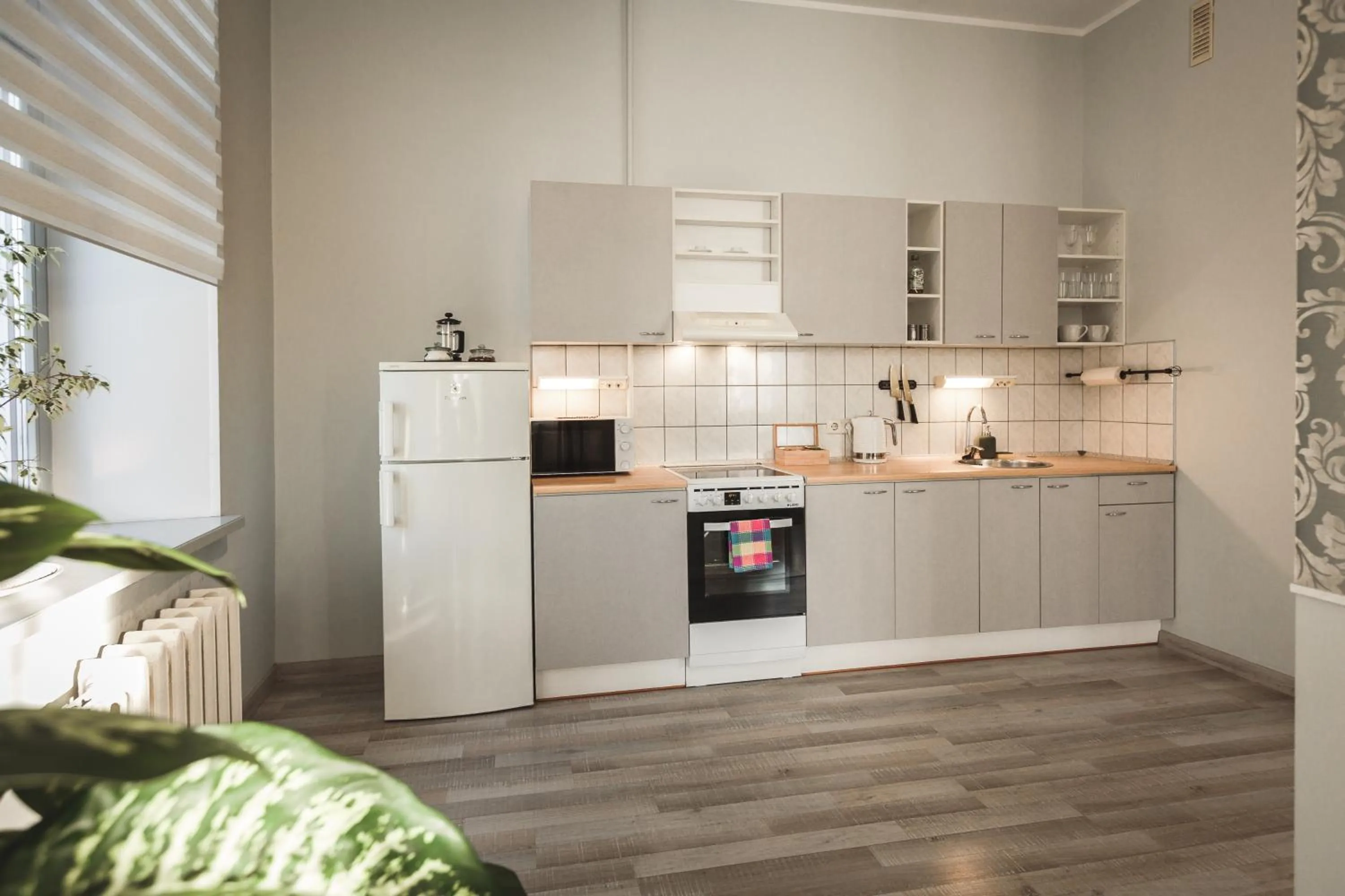 kitchen in Bearsleys Downtown Apartments