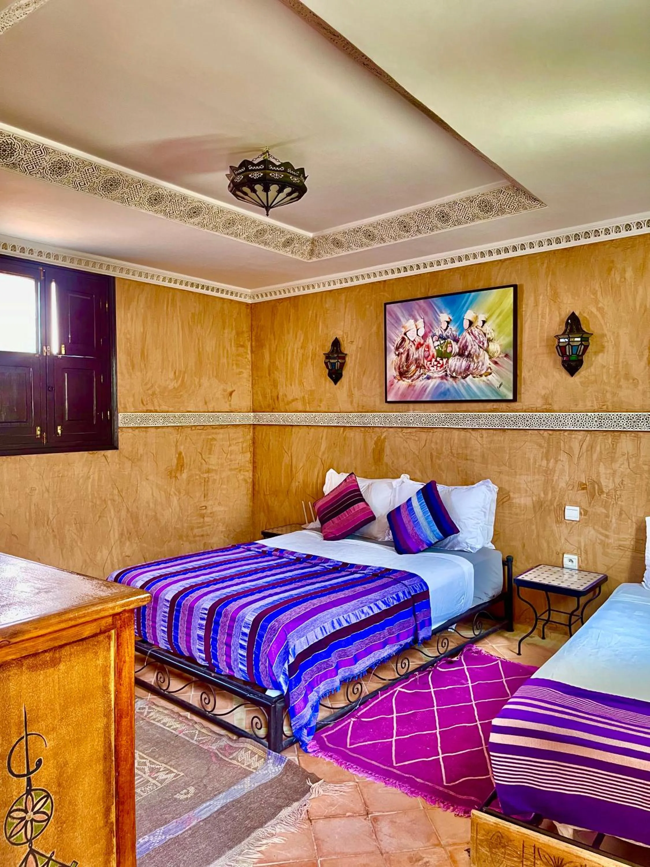 Bed in Riad Atlas Toyours