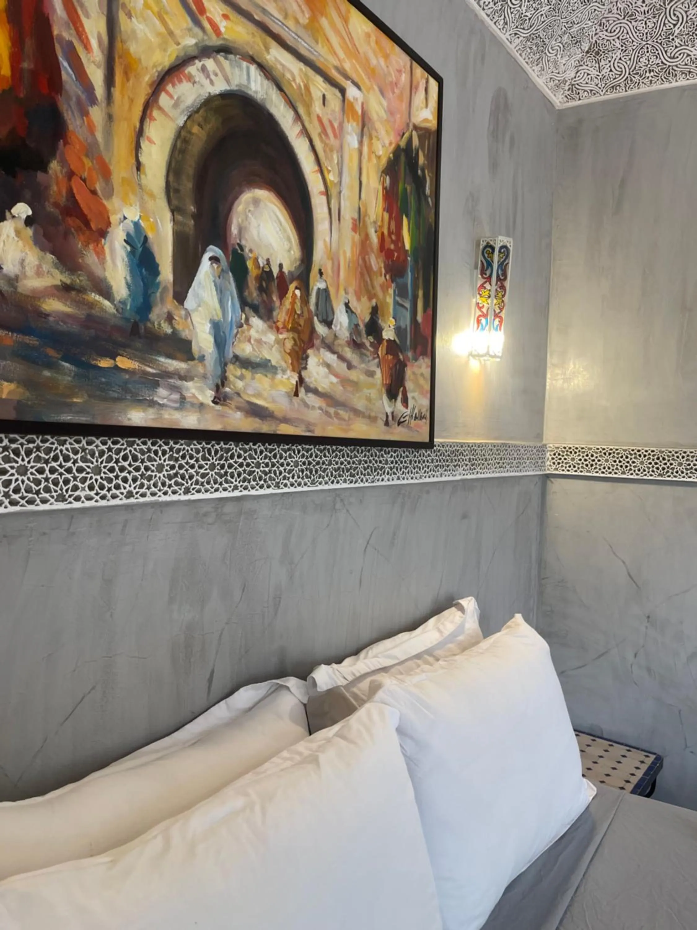 Bed in Riad Atlas Toyours