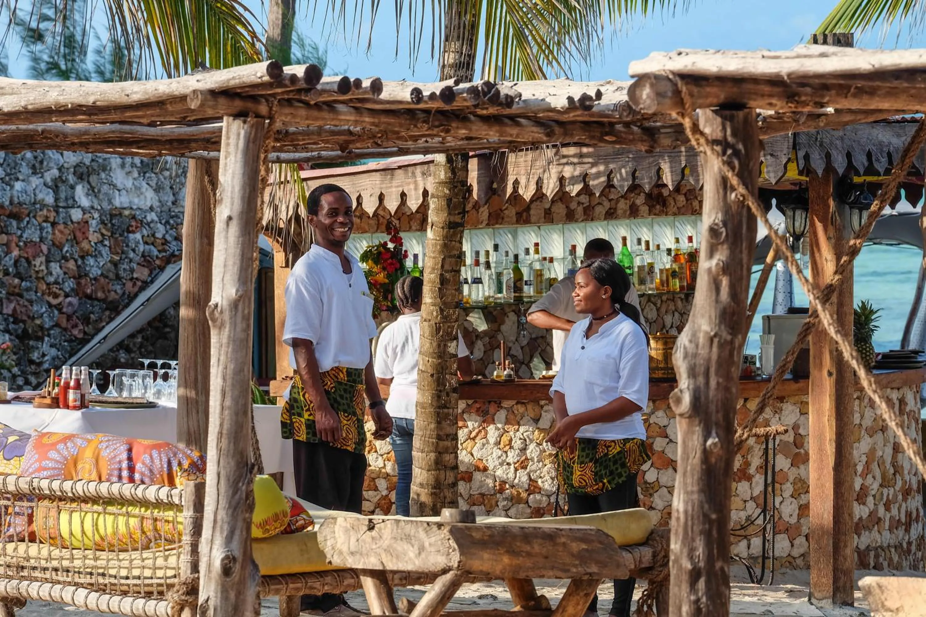 Staff in Seasons Lodge Zanzibar