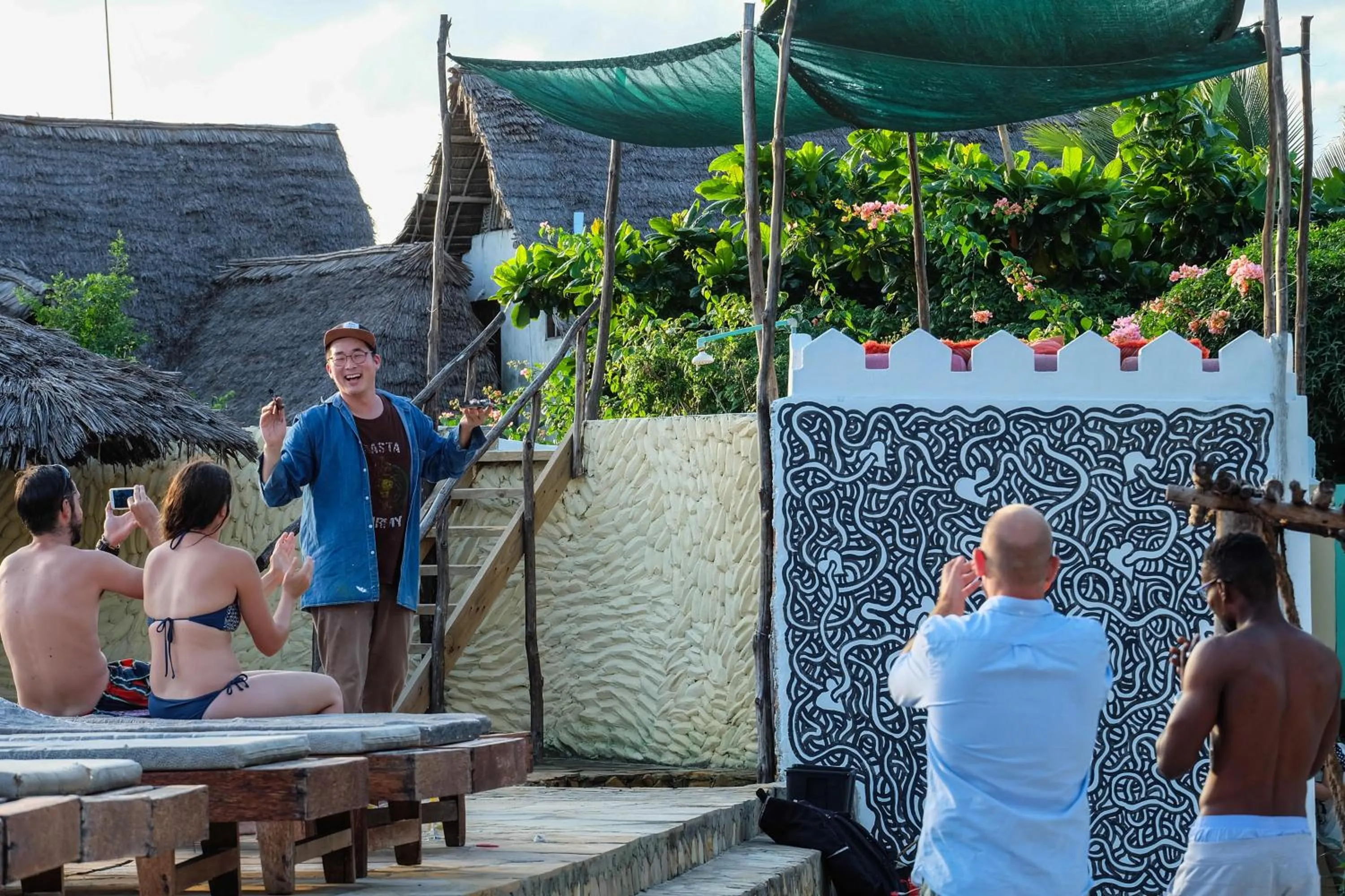 People in Seasons Lodge Zanzibar
