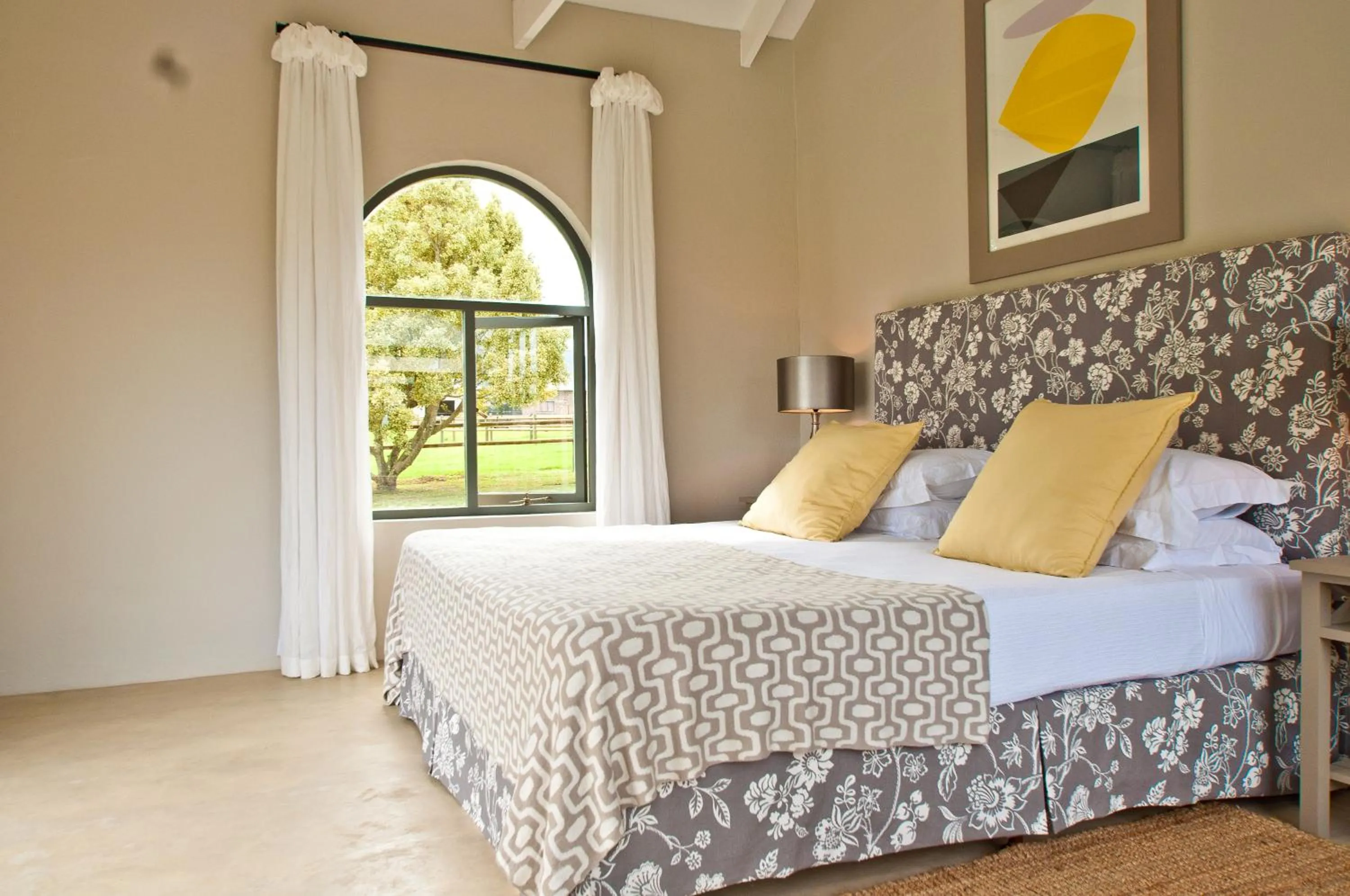 Bed in Kay and Monty Vineyard View