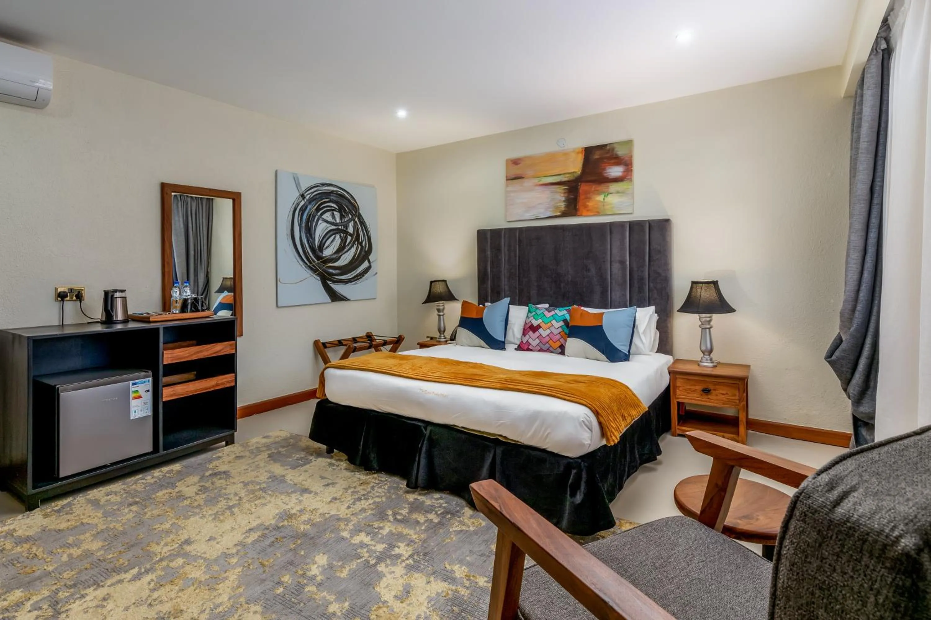 Bed in The Emin Pasha Hotel & Spa Kampala