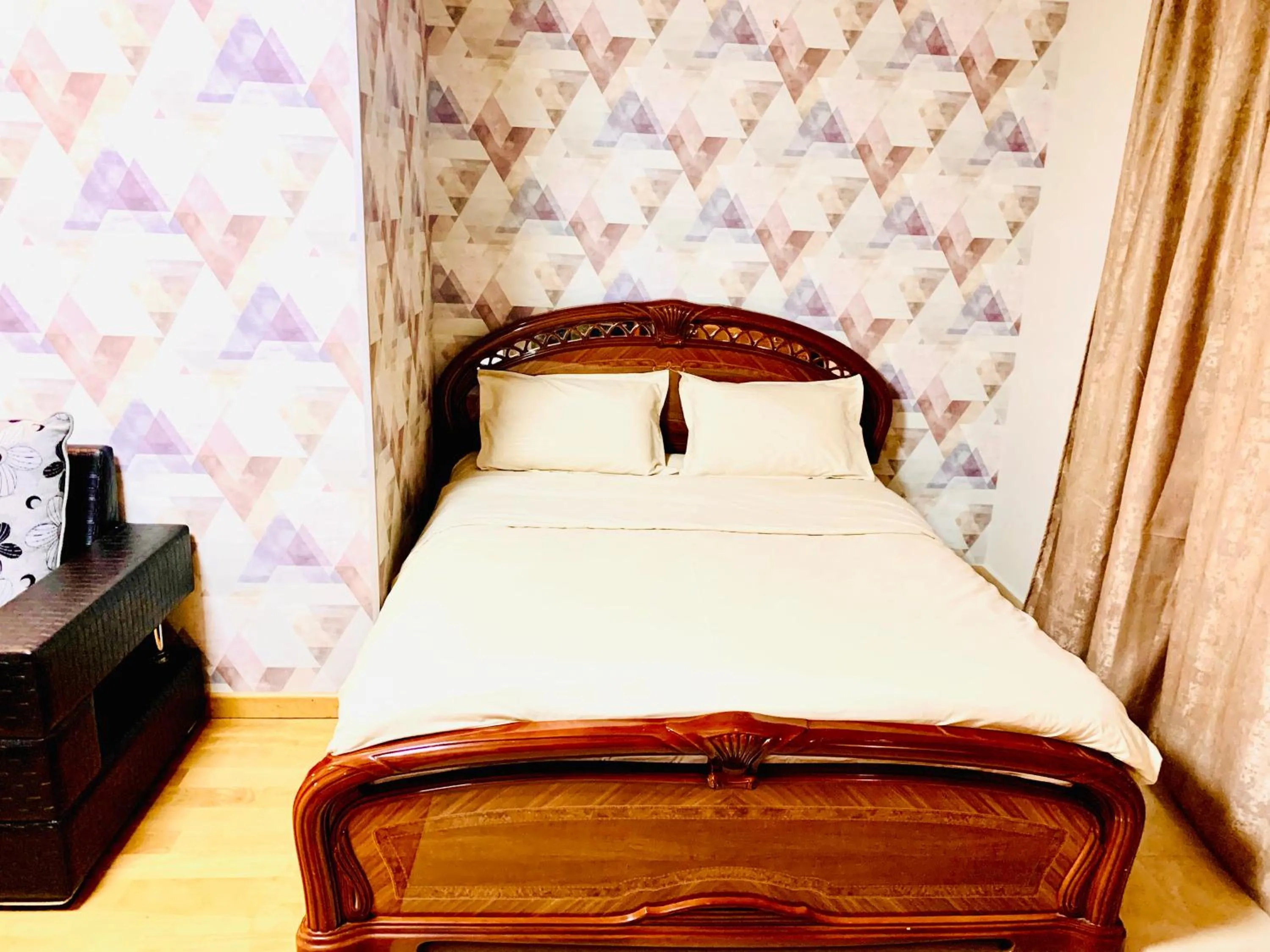 Bed in Art Hotel Yerevan