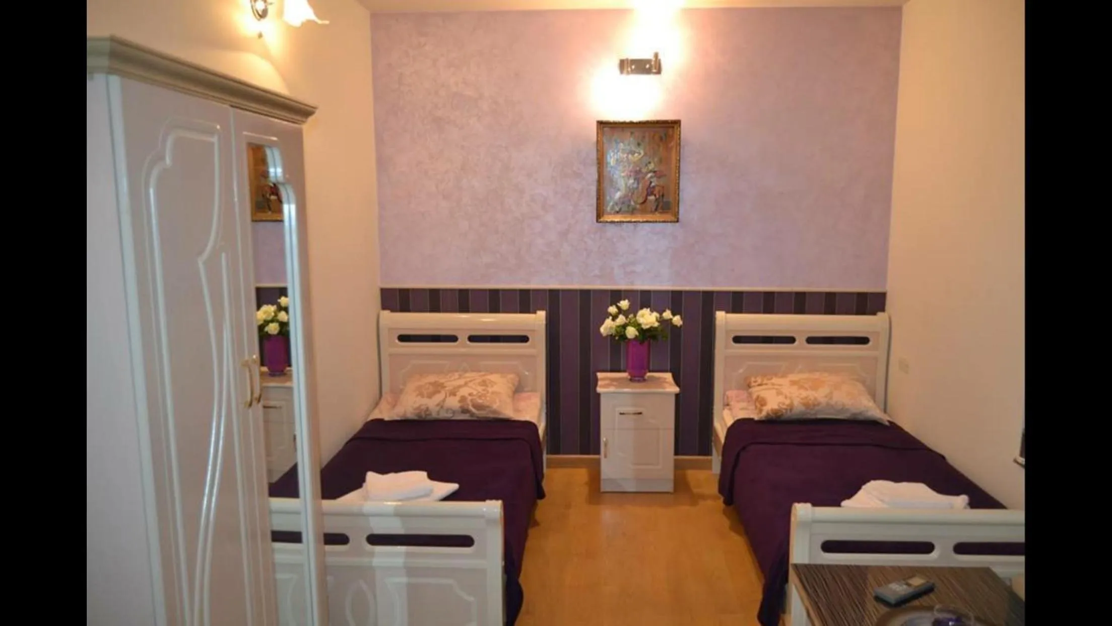 Bed in Art Hotel Yerevan