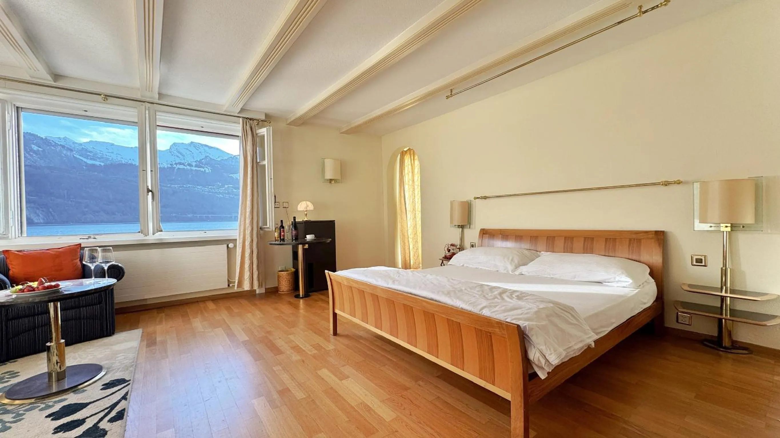 Photo of the whole room, Bed in Seehotel Schwert