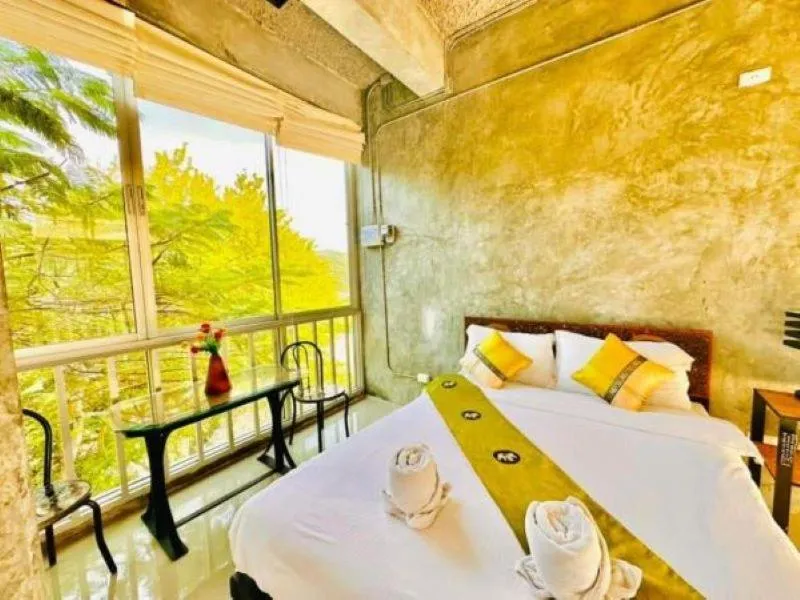 Bed in Hern Lhin Natural Resort