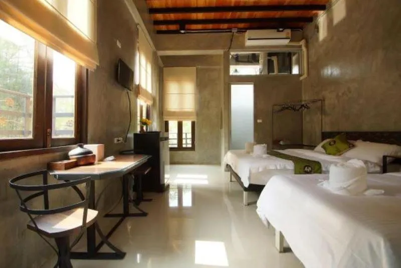 Bed in Hern Lhin Natural Resort