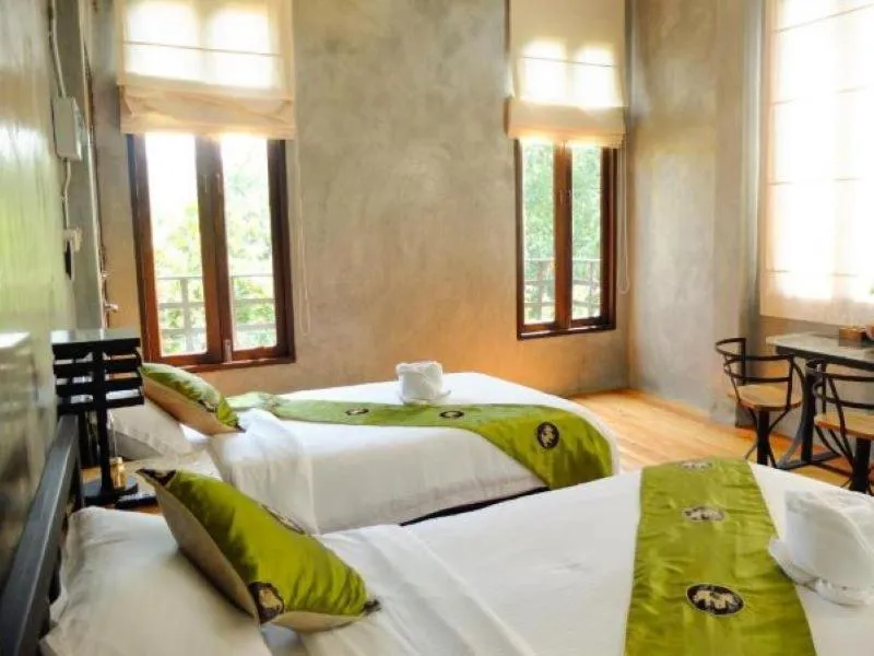 Bed in Hern Lhin Natural Resort