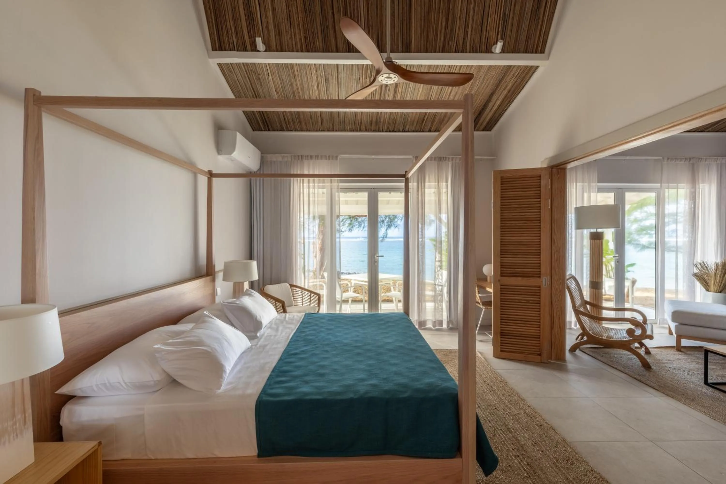 Balcony/Terrace, Bed in Cotton Bay Resort & Spa