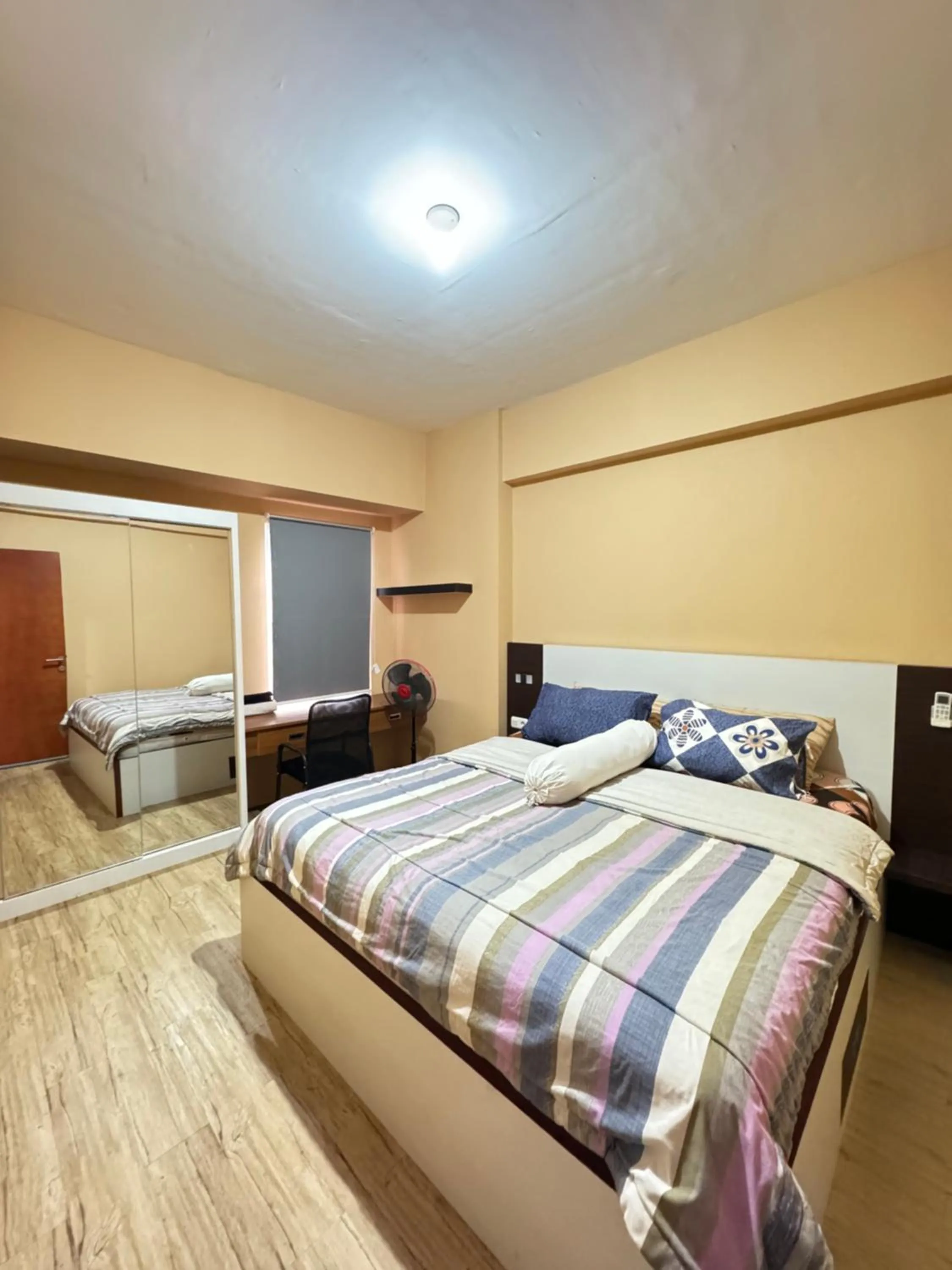 Bedroom, Bed in Tmansari Mahogany Apartement By Cozy