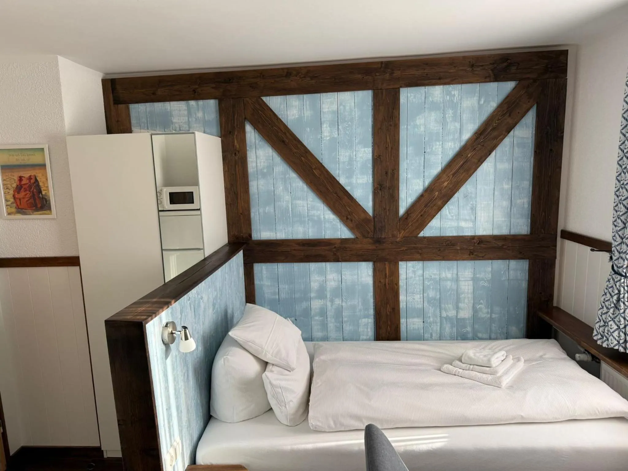 Bed in Hotel Schöne Aussicht renoviert