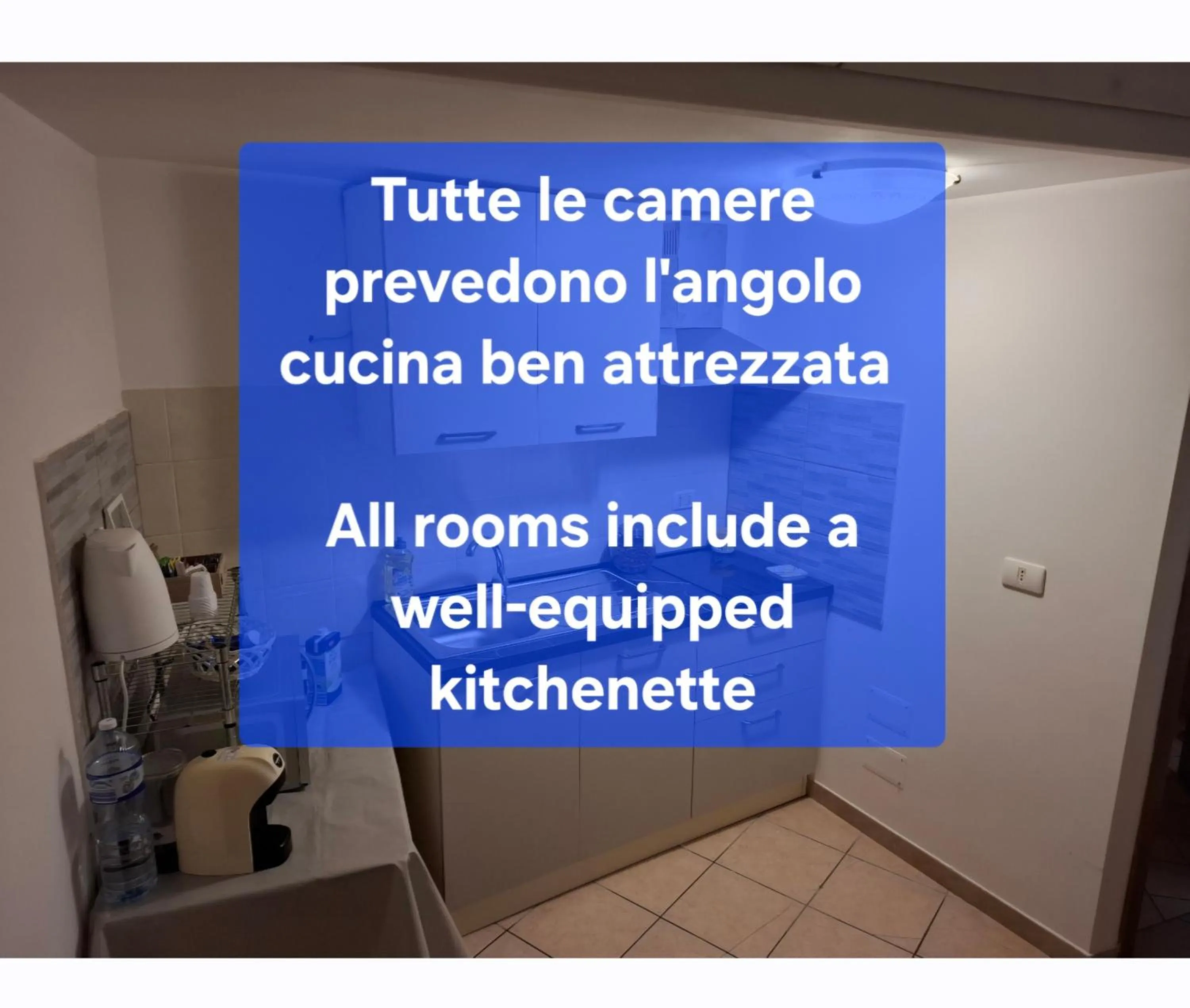 kitchen in B&B Le Lumìe " Bed end Kitchen"