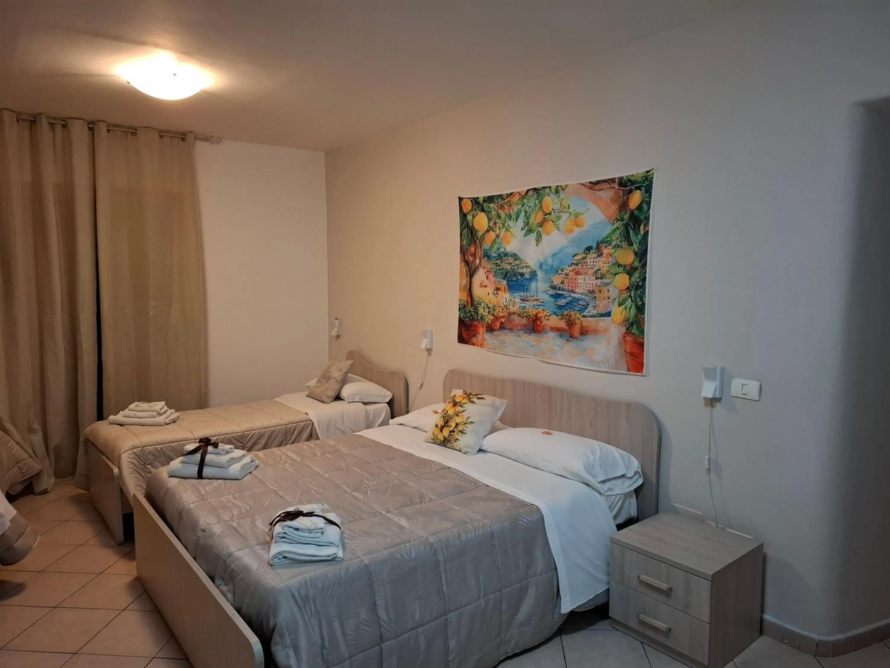 Bedroom, Bed in B&B Le Lumìe " Bed end Kitchen"