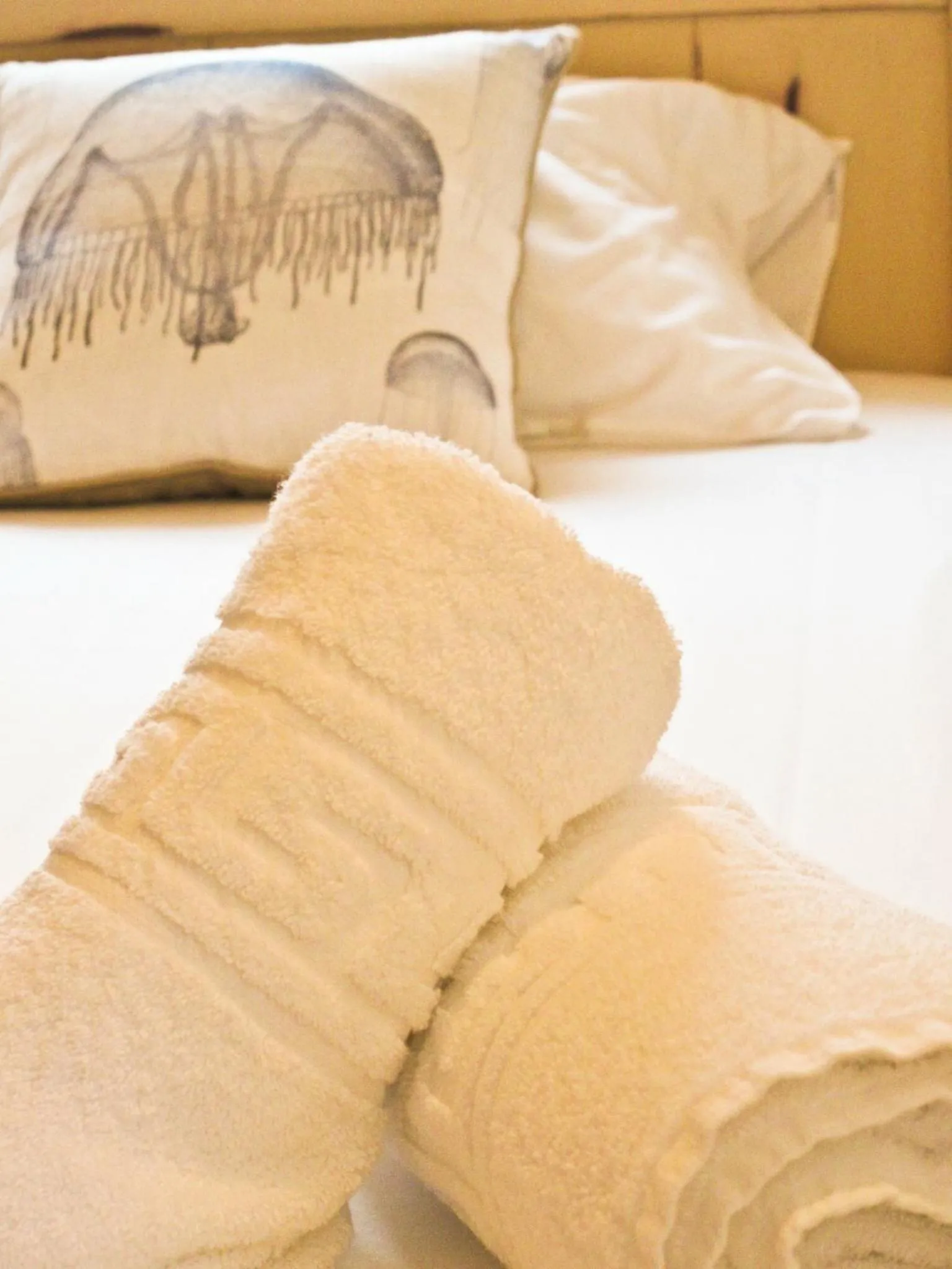 Bed in Theano Cottage