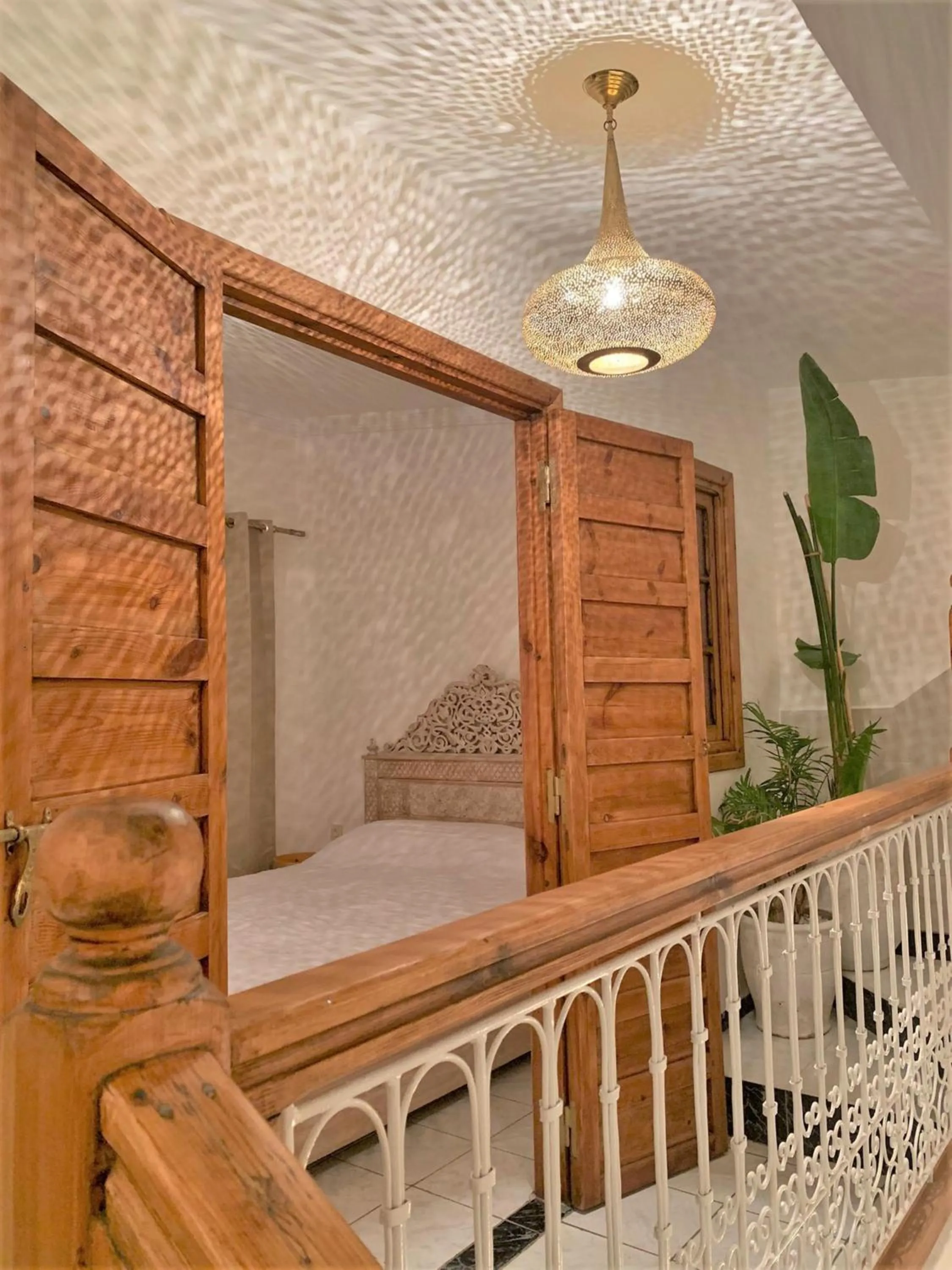Bedroom, Bed in Riad with 3 Swimming Pools