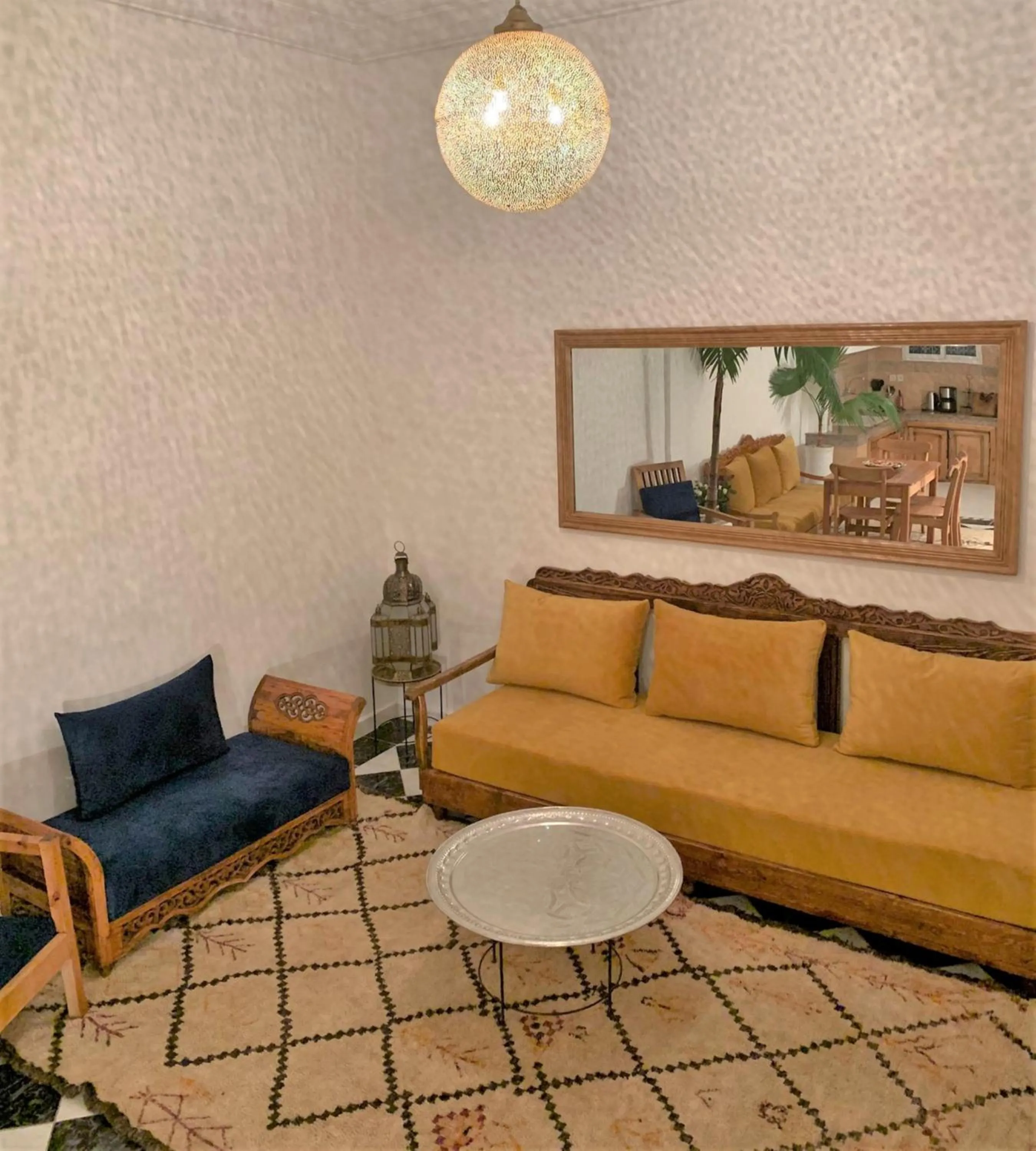 Seating area in Riad with 3 Swimming Pools