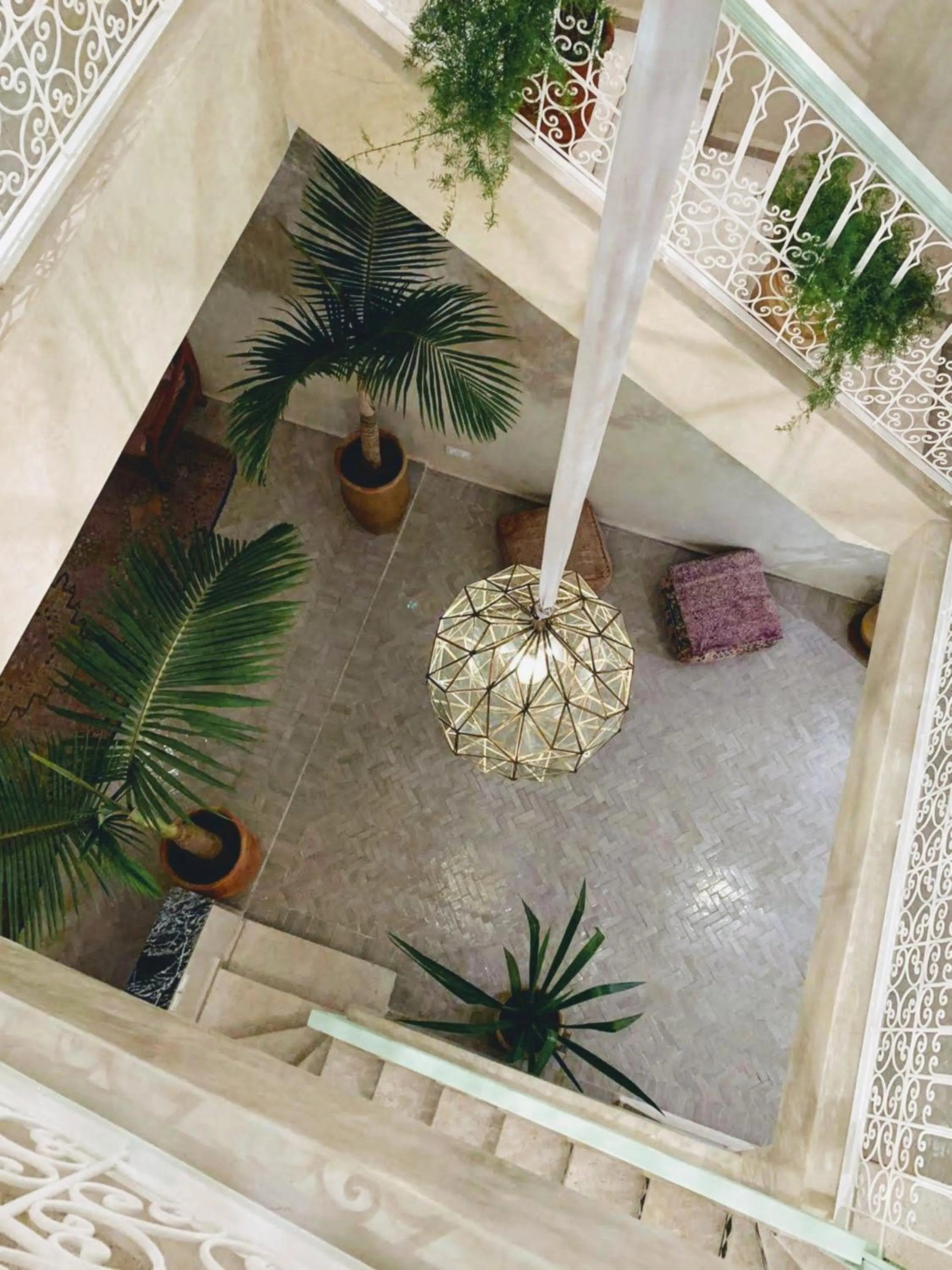 Patio in Riad with 3 Swimming Pools