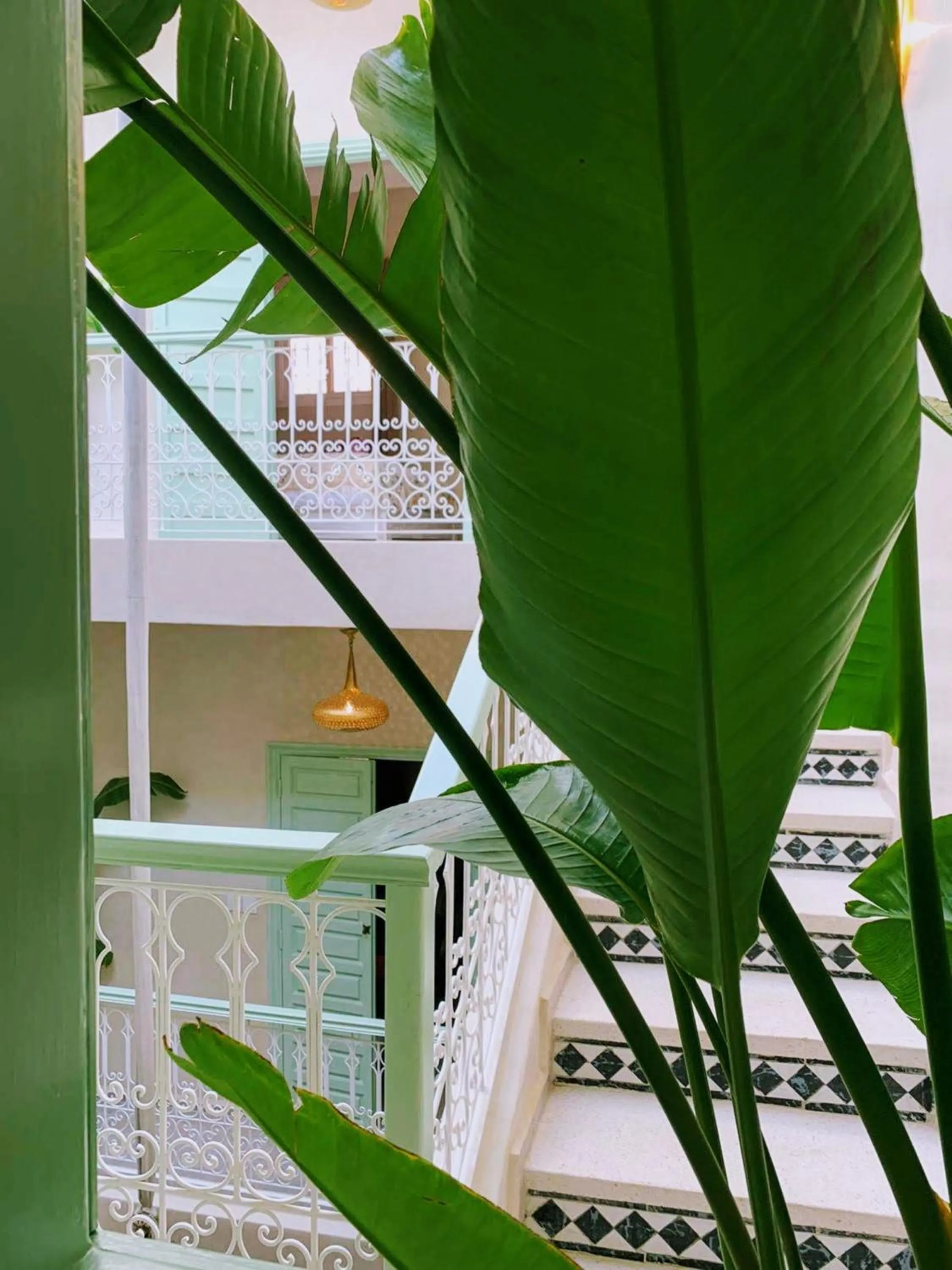 Balcony/Terrace in Riad with 3 Swimming Pools