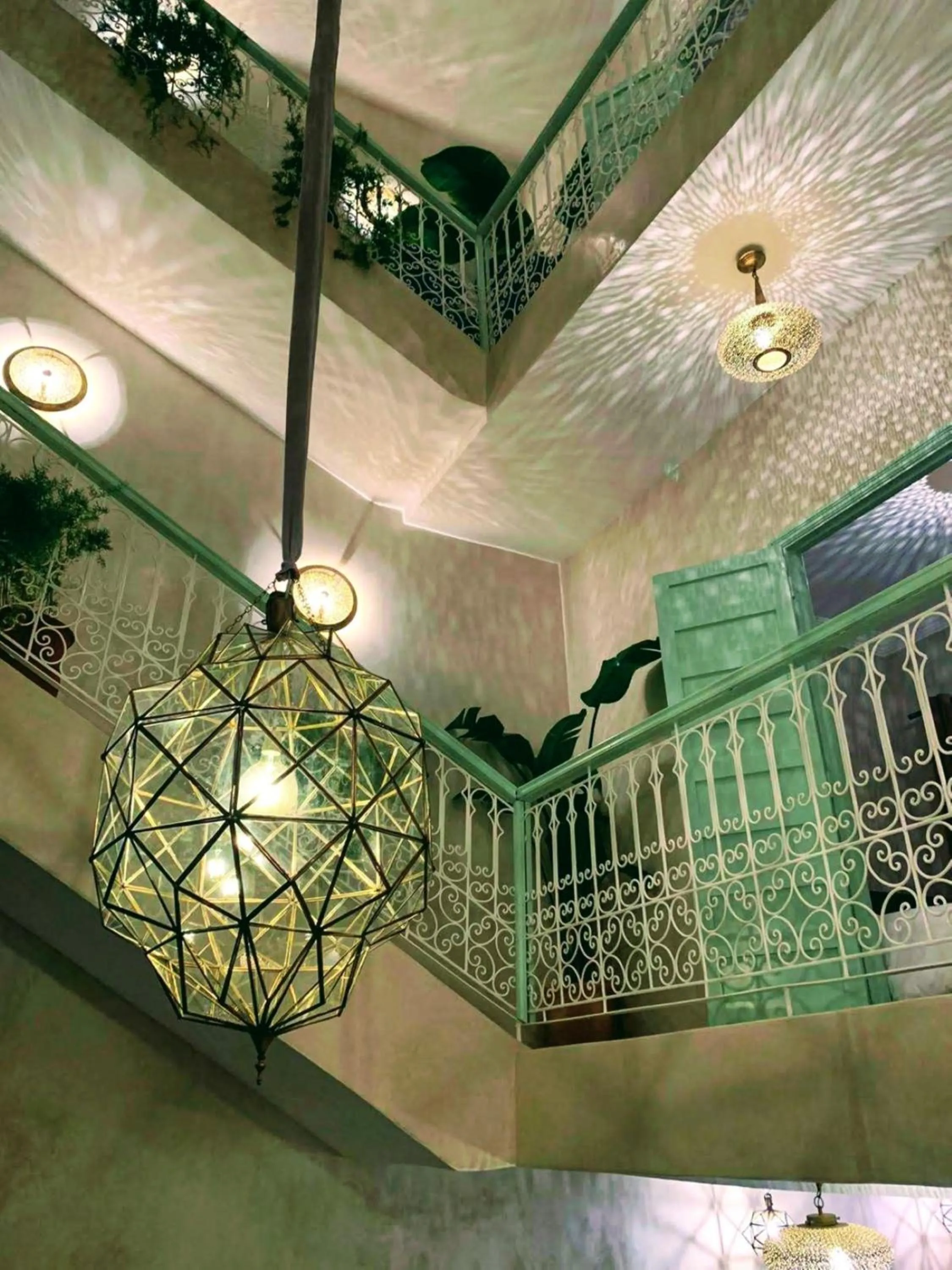 Patio in Riad with 3 Swimming Pools