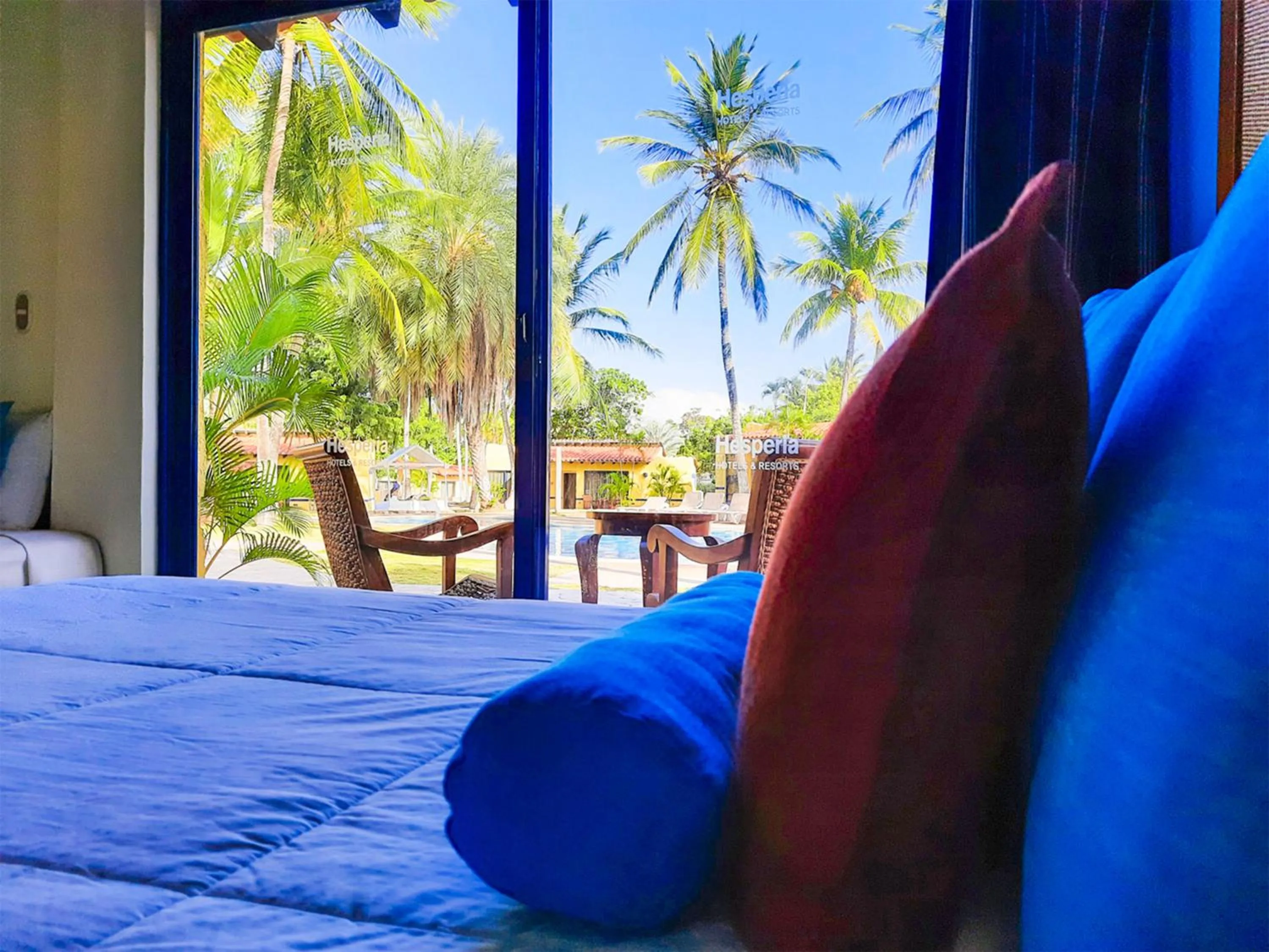 View (from property/room), Bed in Hesperia Playa el Agua