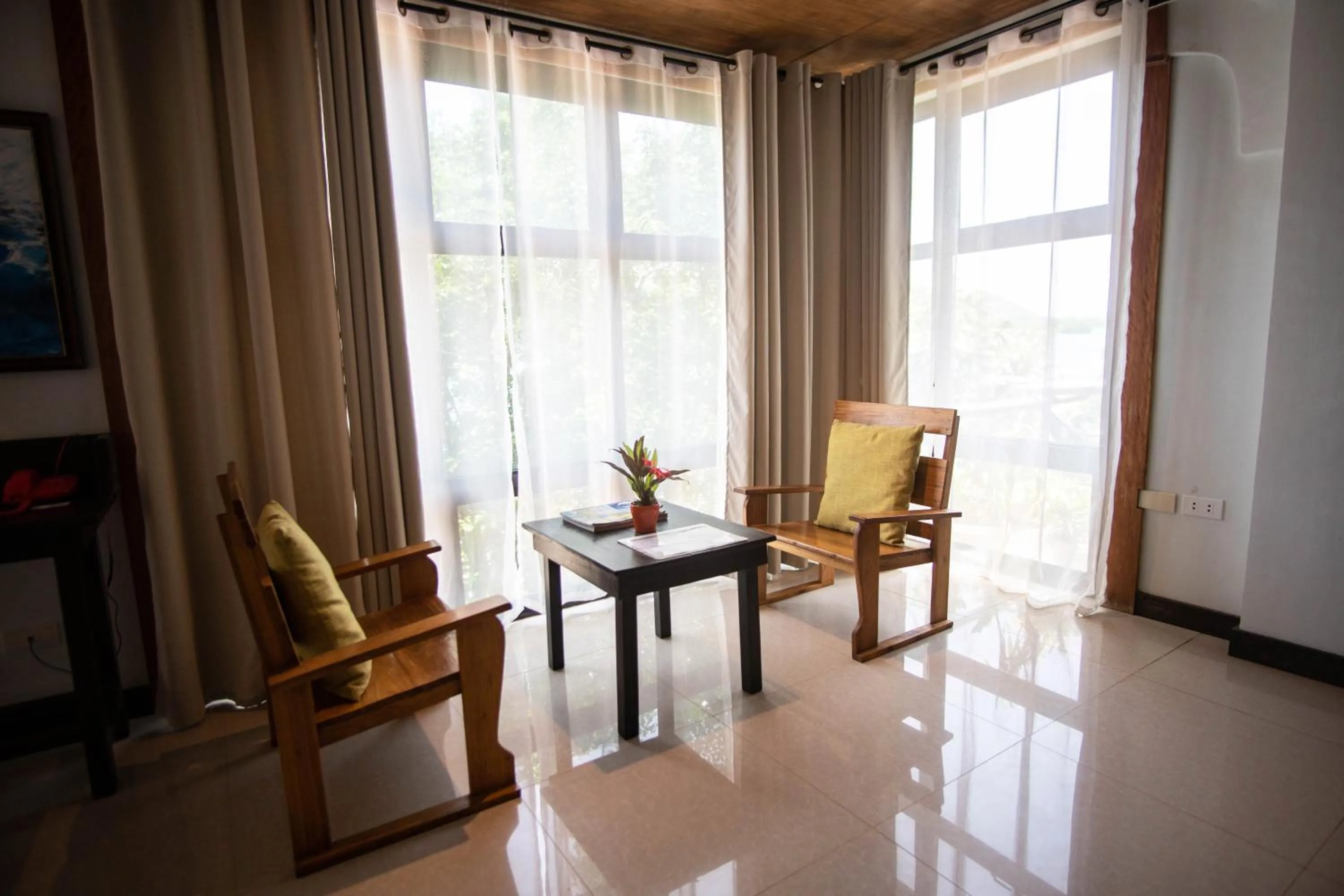 Living room in La Estancia Busuanga