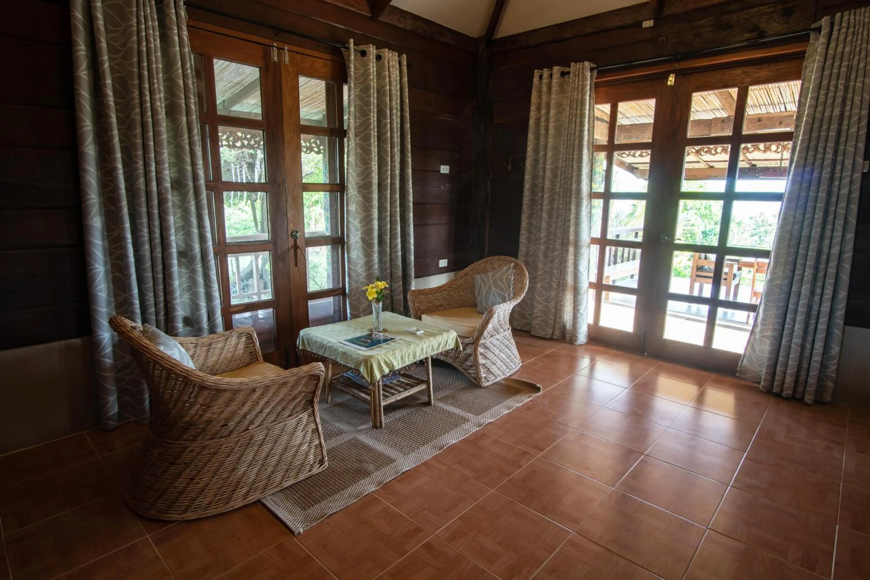 Seating area in La Estancia Busuanga