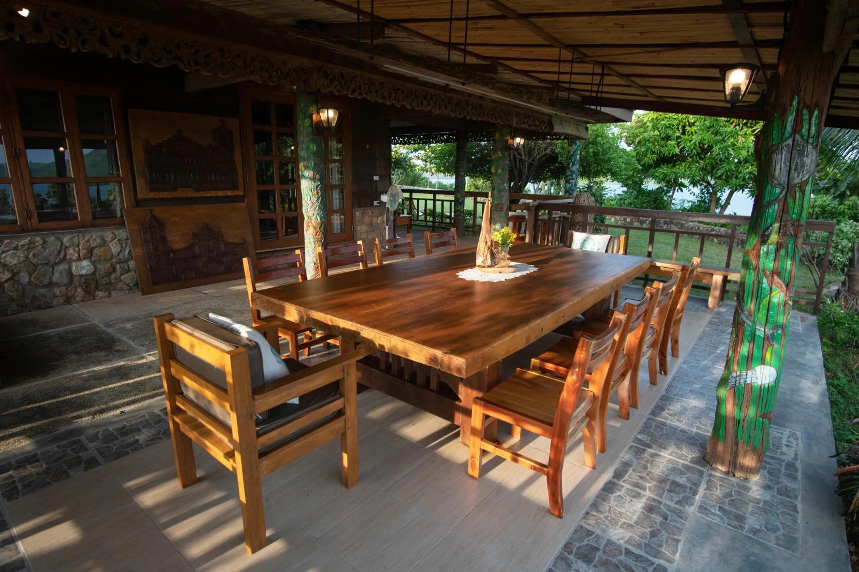 Patio in La Estancia Busuanga