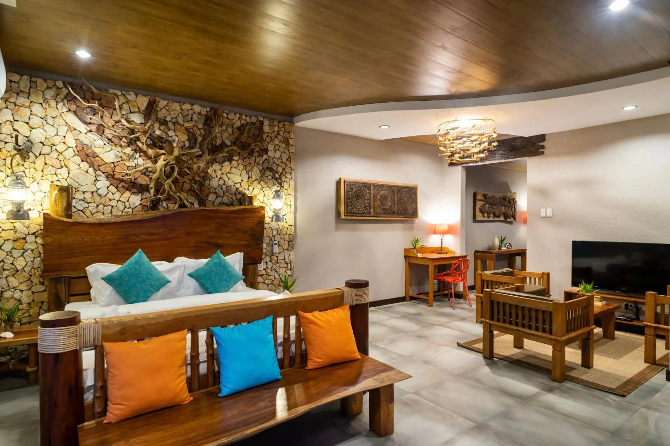 Bed in La Estancia Busuanga