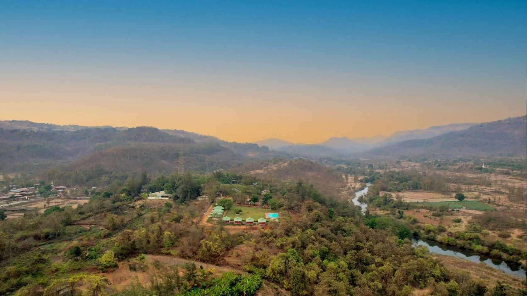 Bird's eye view in Nature Trails Durshet, Khopoli