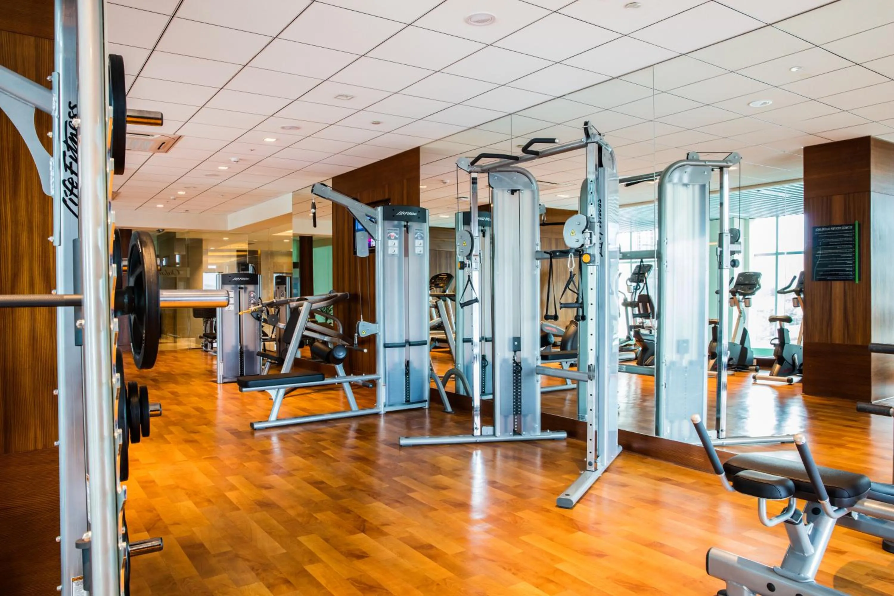 Fitness centre/facilities in Oakwood Residence Kapil Hyderabad