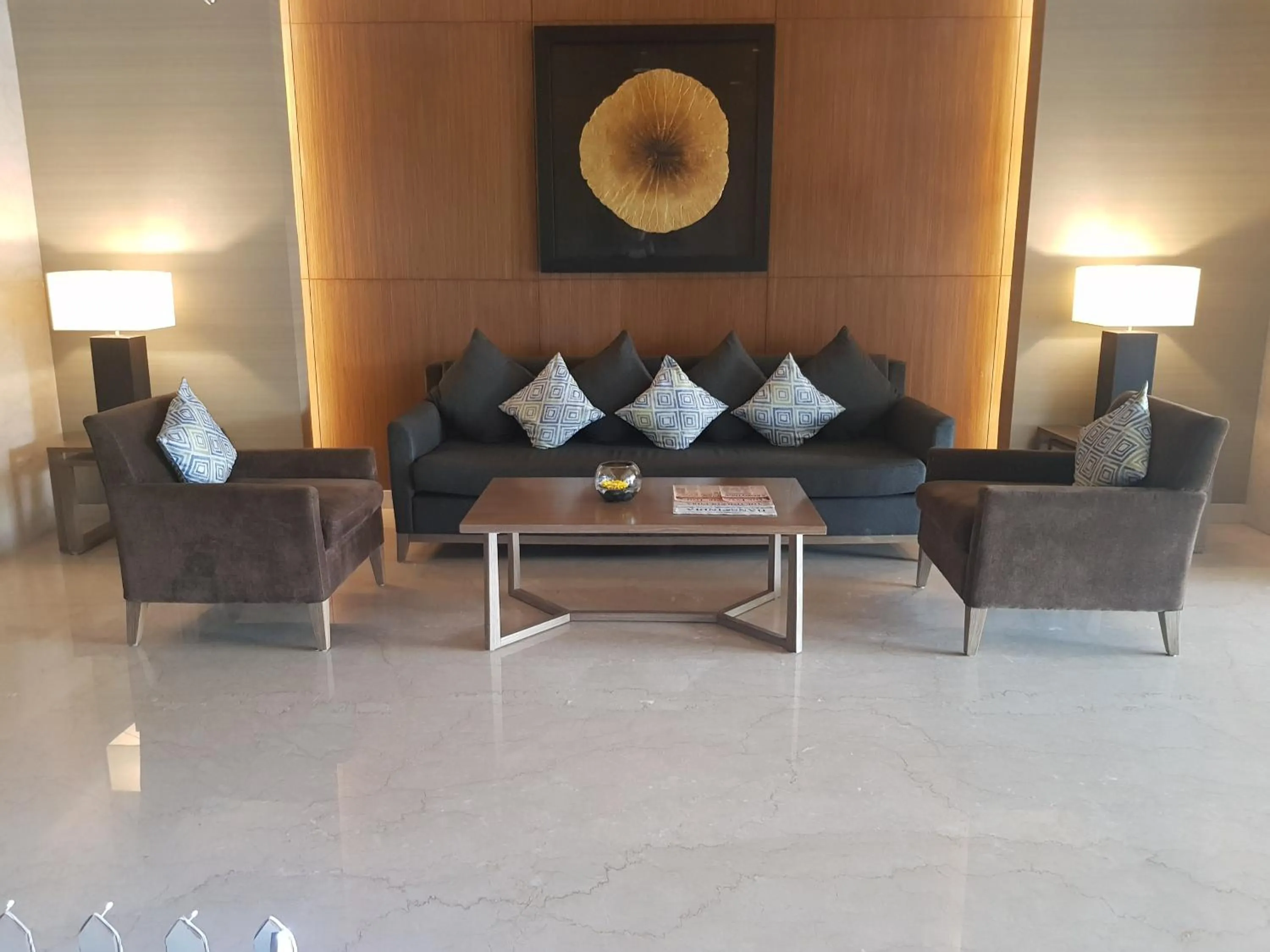 Lobby or reception in Oakwood Residence Kapil Hyderabad