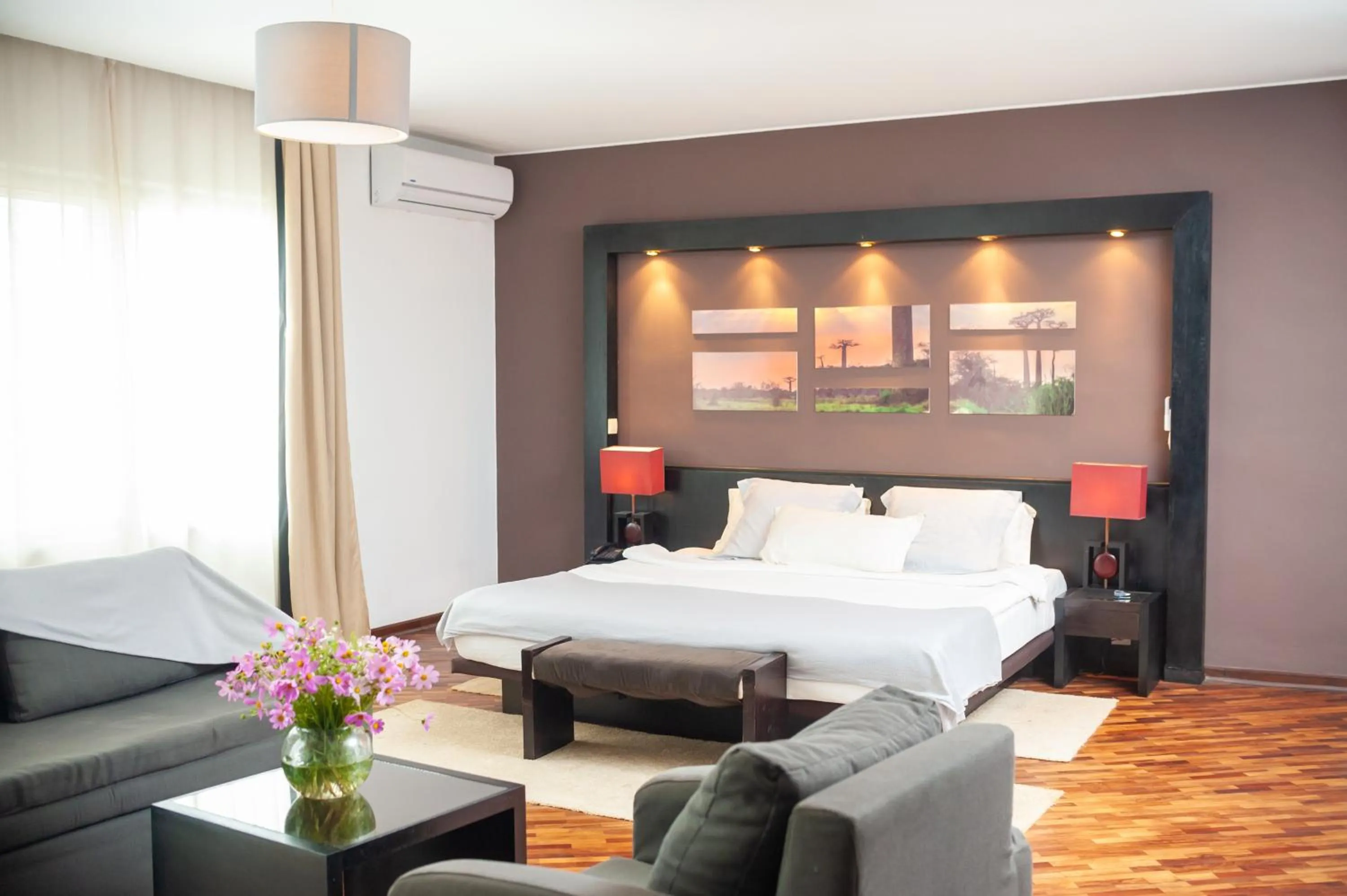 Bed in Le Grand Mellis Hôtel & Spa