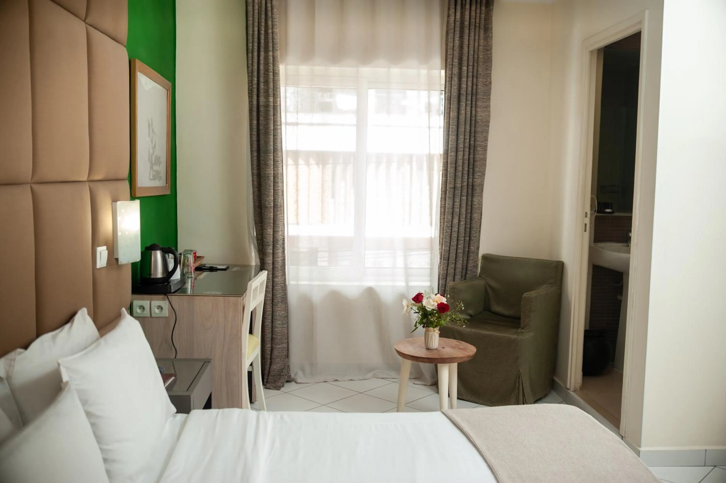 Bed in Le Grand Mellis Hôtel & Spa