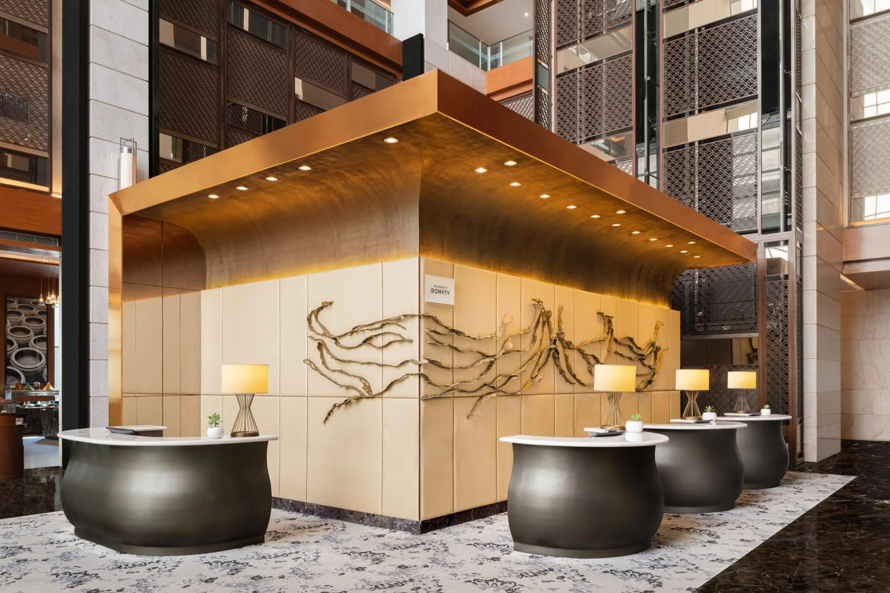 Lobby or reception in Sheraton Hyderabad Hotel