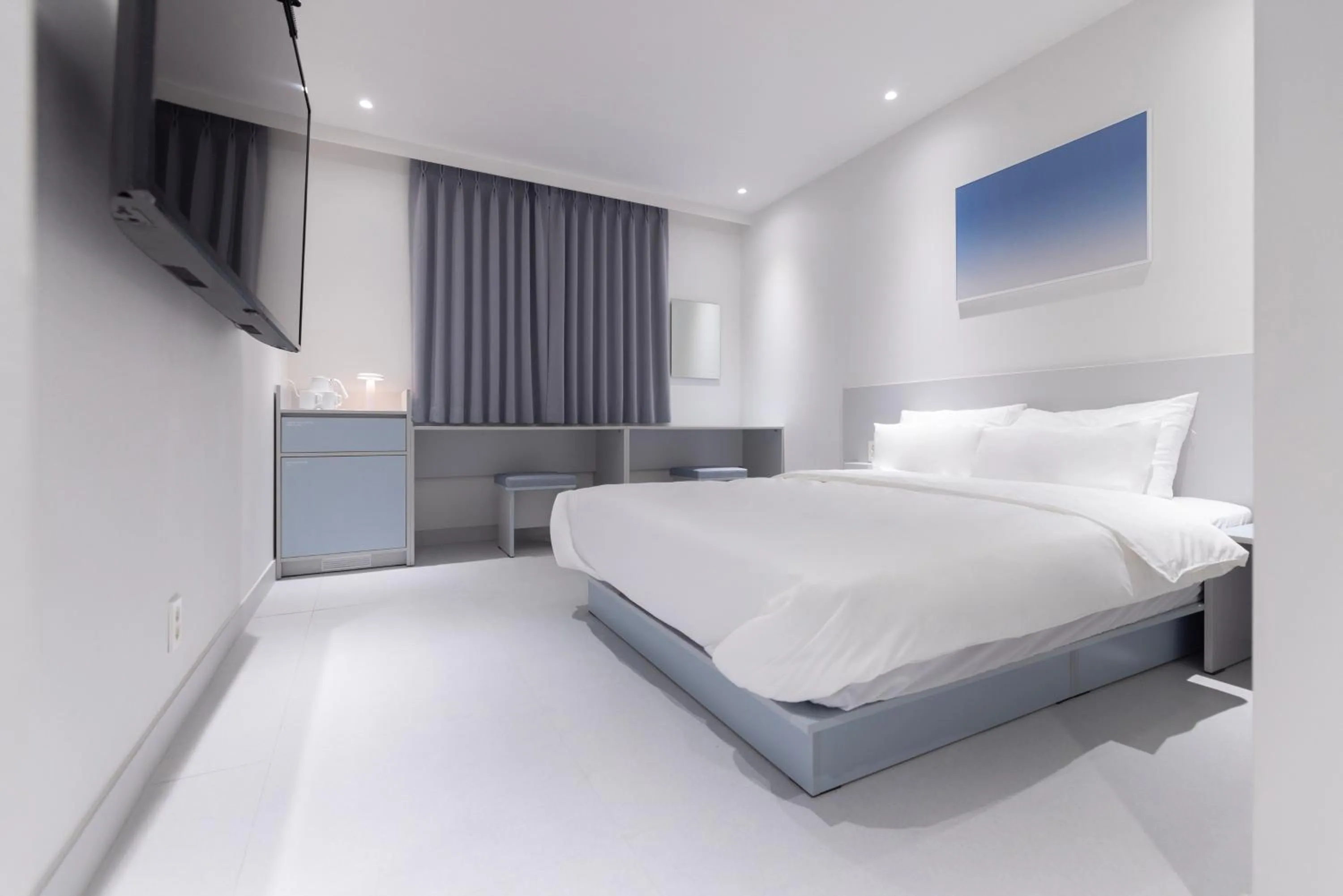 Bed in Aank Ryokan x Aank Air Cheongju