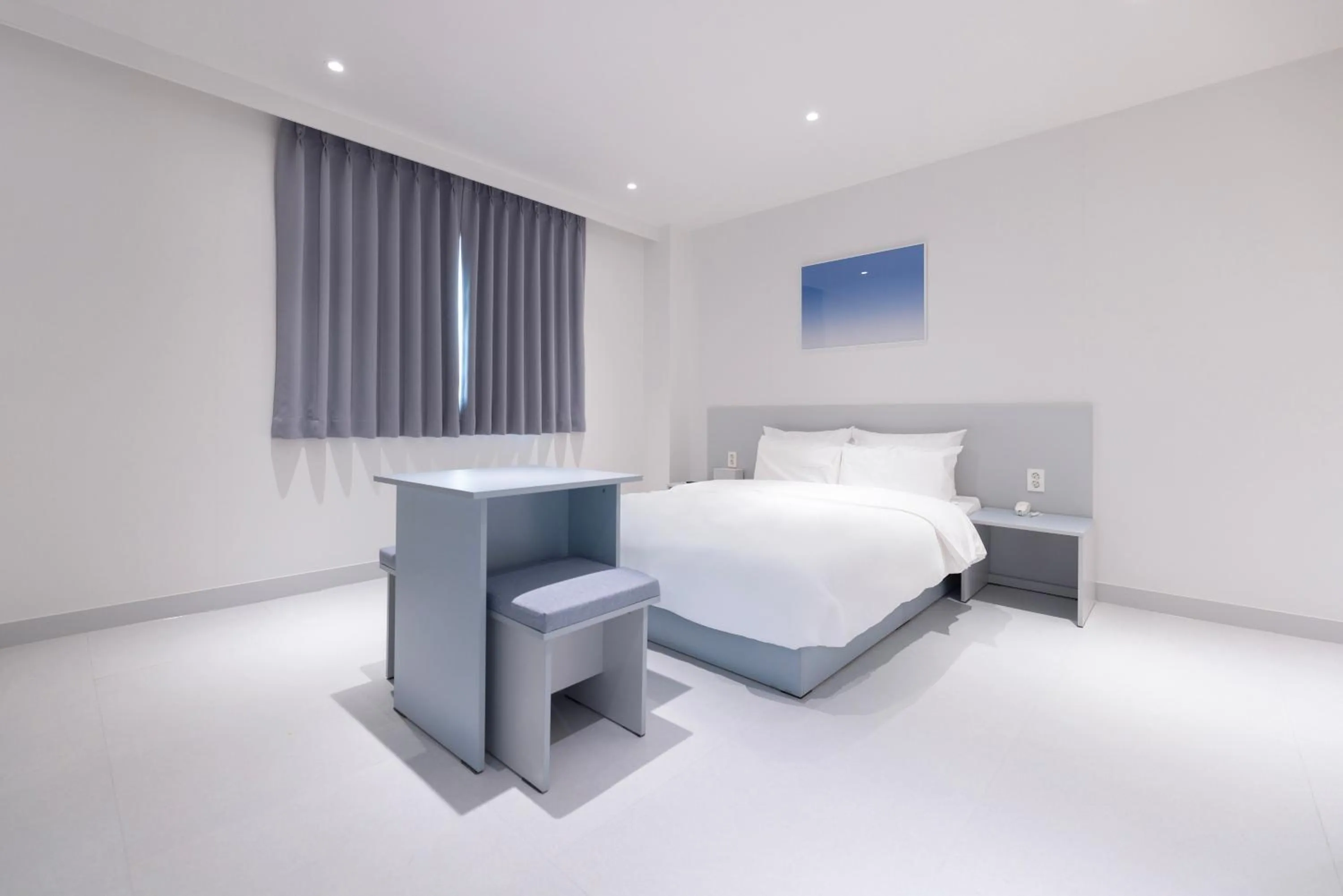 Bed in Aank Ryokan x Aank Air Cheongju