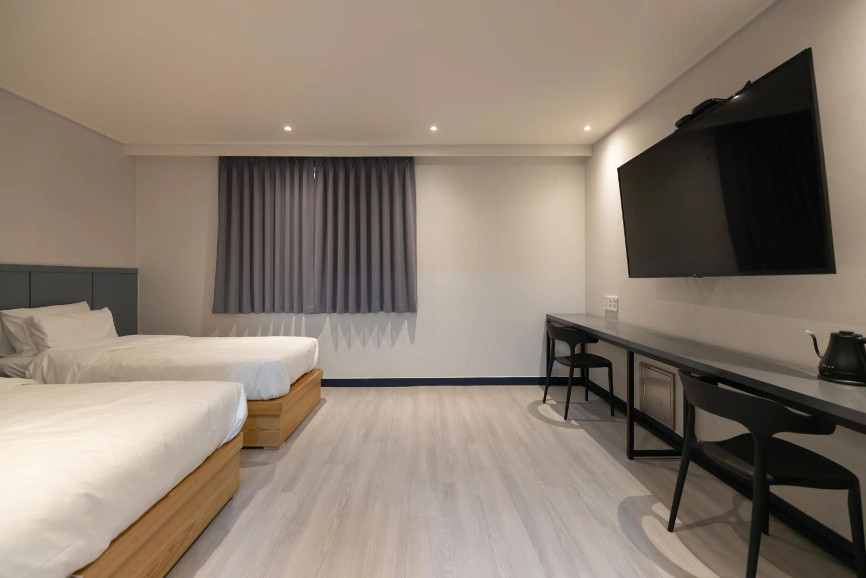 Bed in Aank Ryokan x Aank Air Cheongju