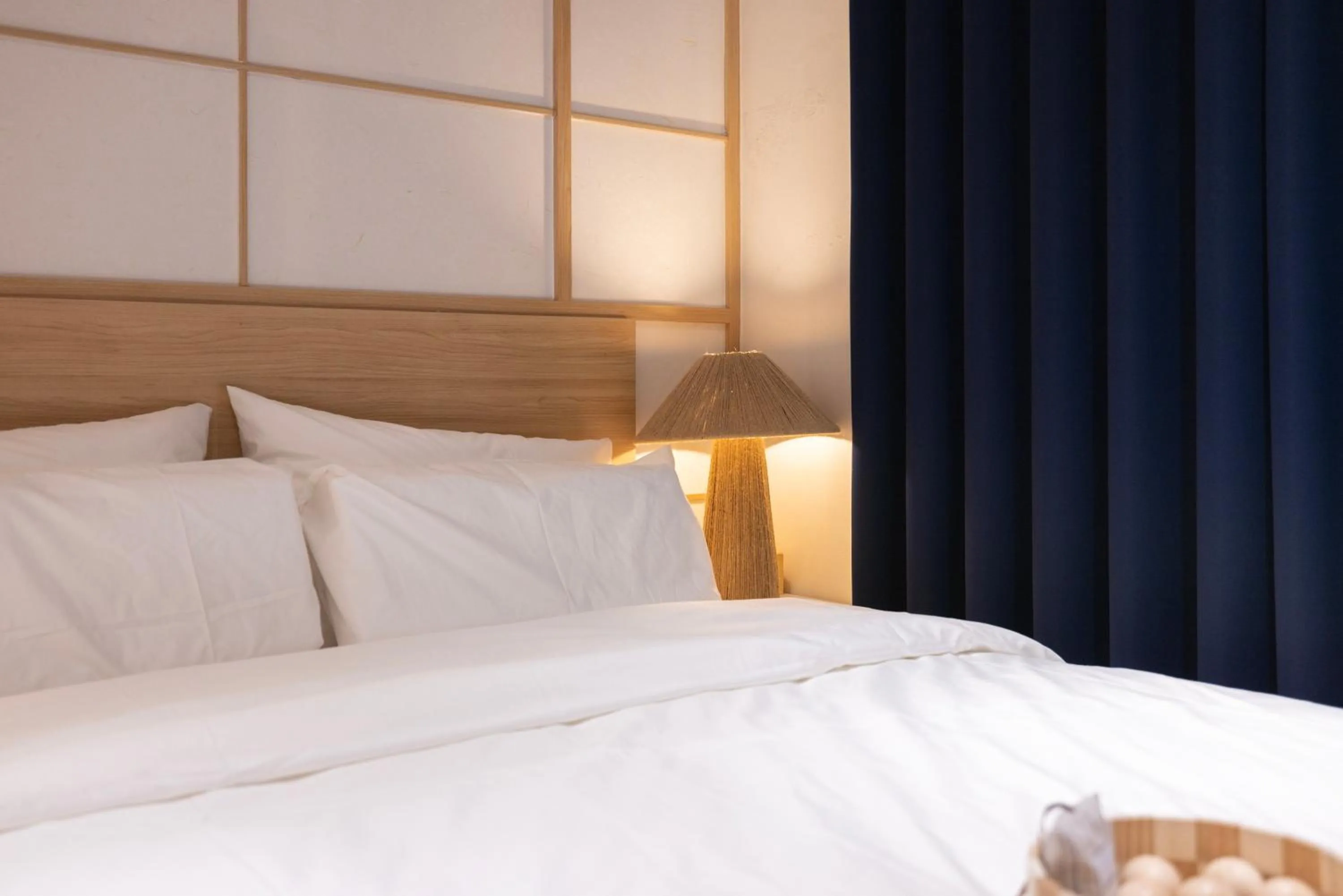 Bed in Aank Ryokan x Aank Air Cheongju