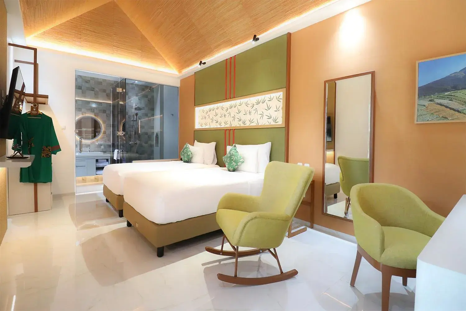 Deluxe Twin Room in Moritz Hill Borobudur Resorts & Spa Deluxe Twin Room in Moritz Hill Borobudur Resorts & Spa