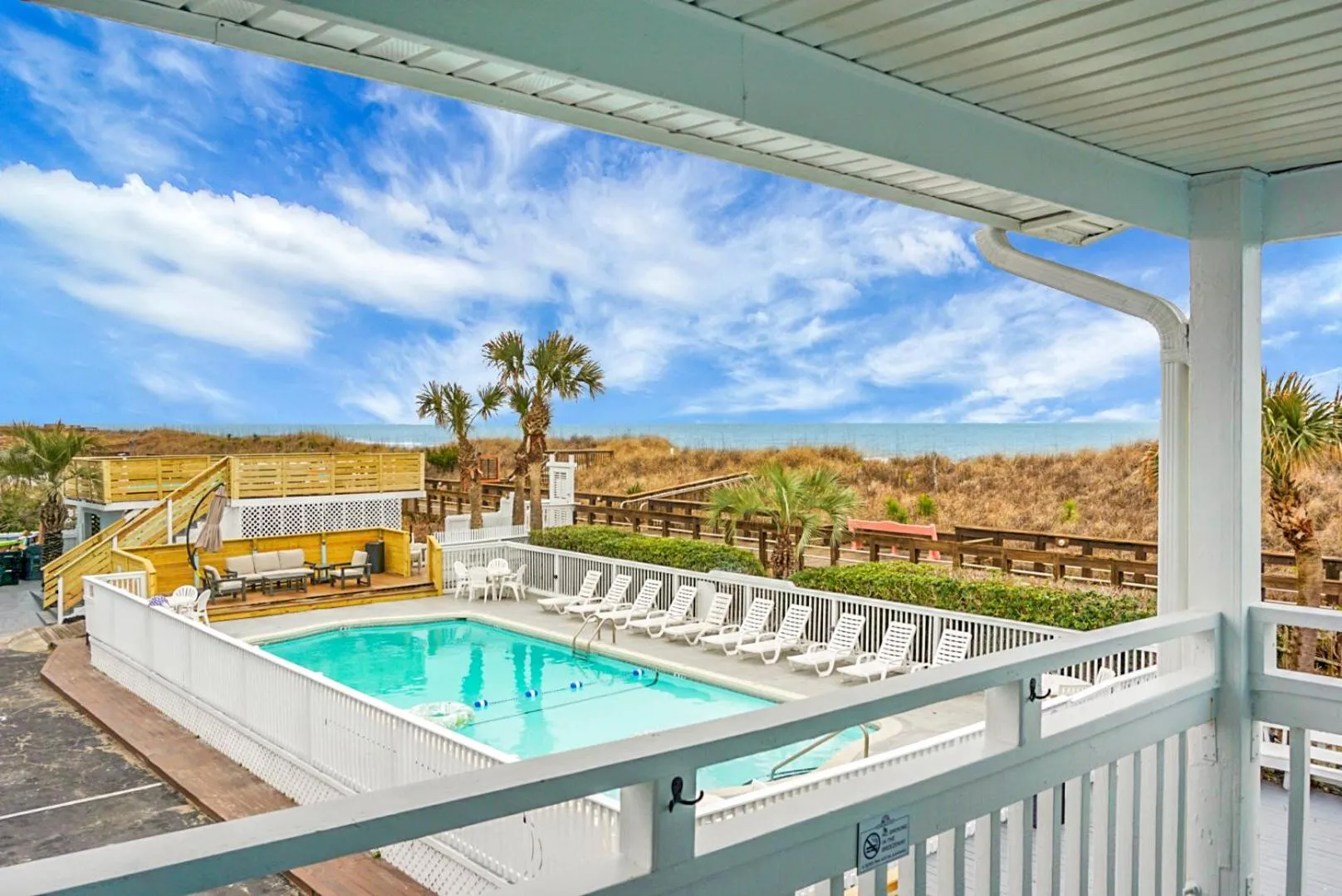 Patio in The Boardwalk Inn