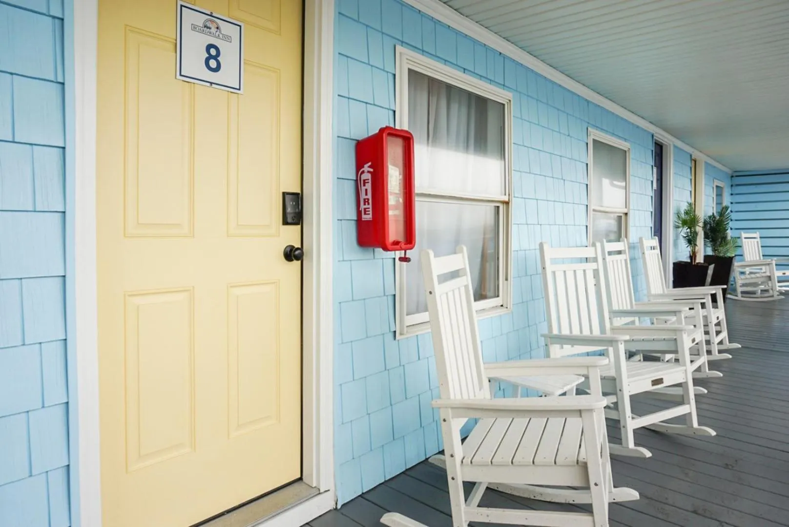 sunbed in The Boardwalk Inn