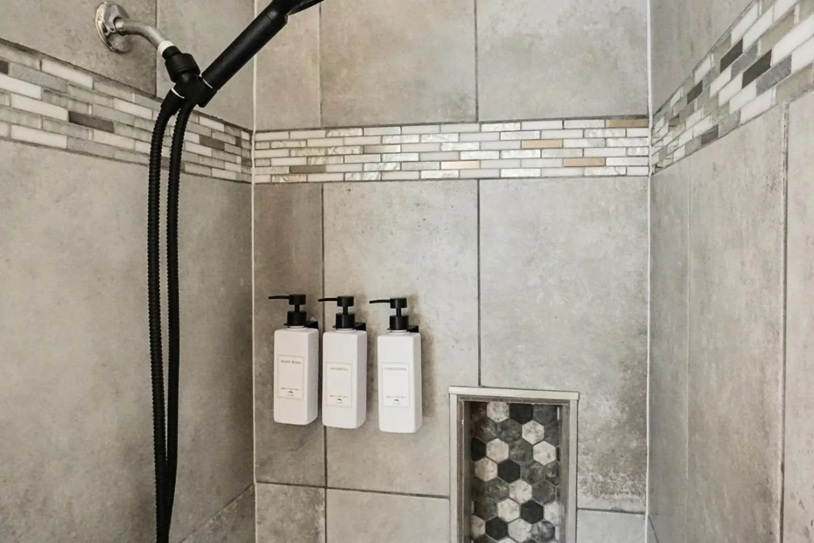 Shower in The Boardwalk Inn