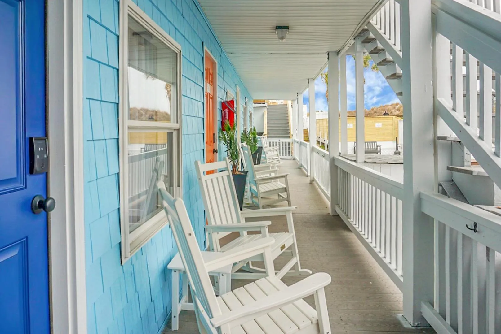 Seating area in The Boardwalk Inn